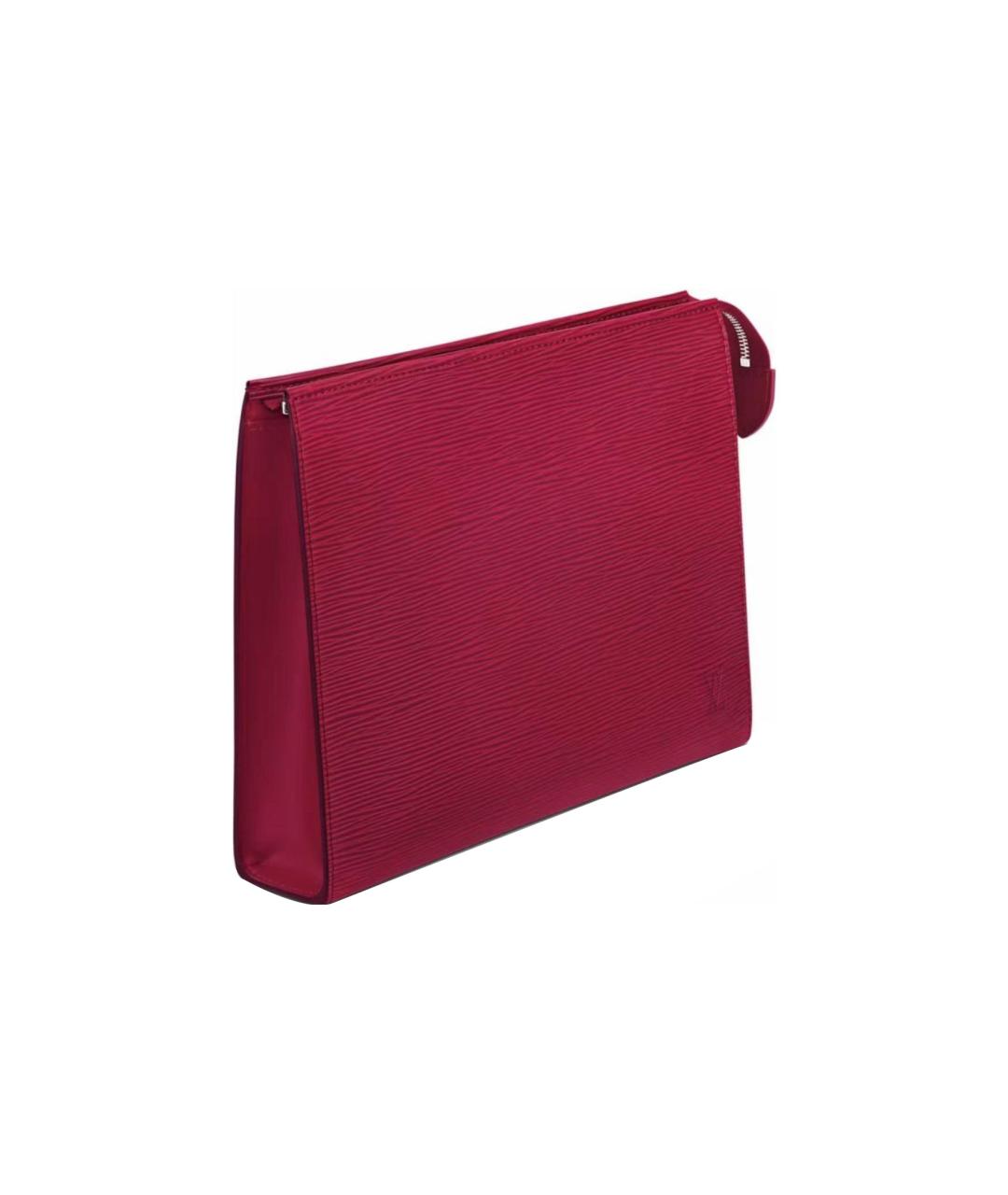 LOUIS VUITTON Красная кожаная папка для документов, фото 3