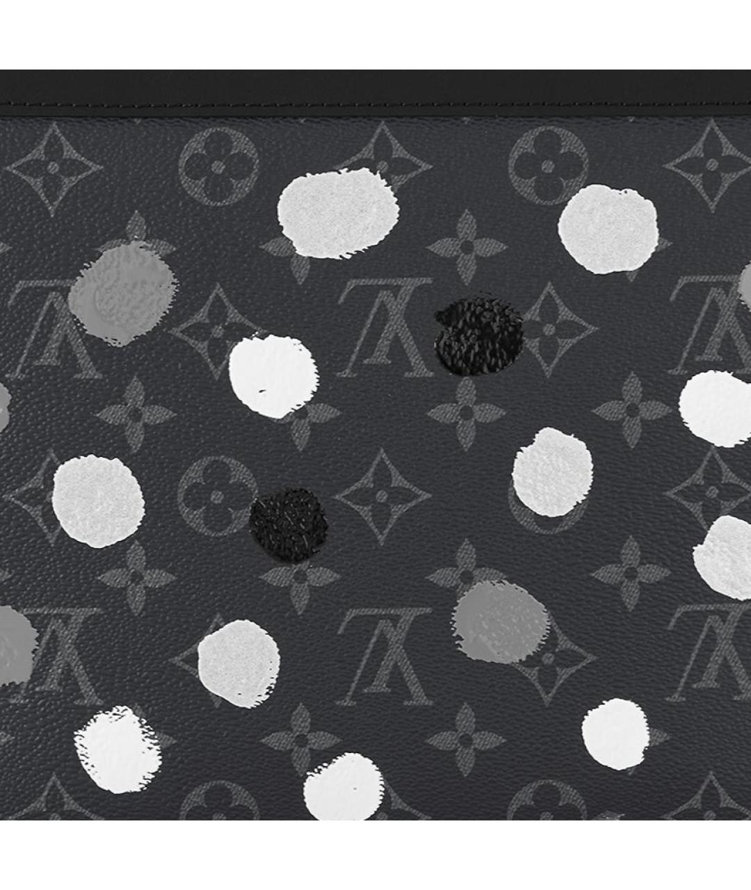 LOUIS VUITTON Черная кожаная папка для документов, фото 5