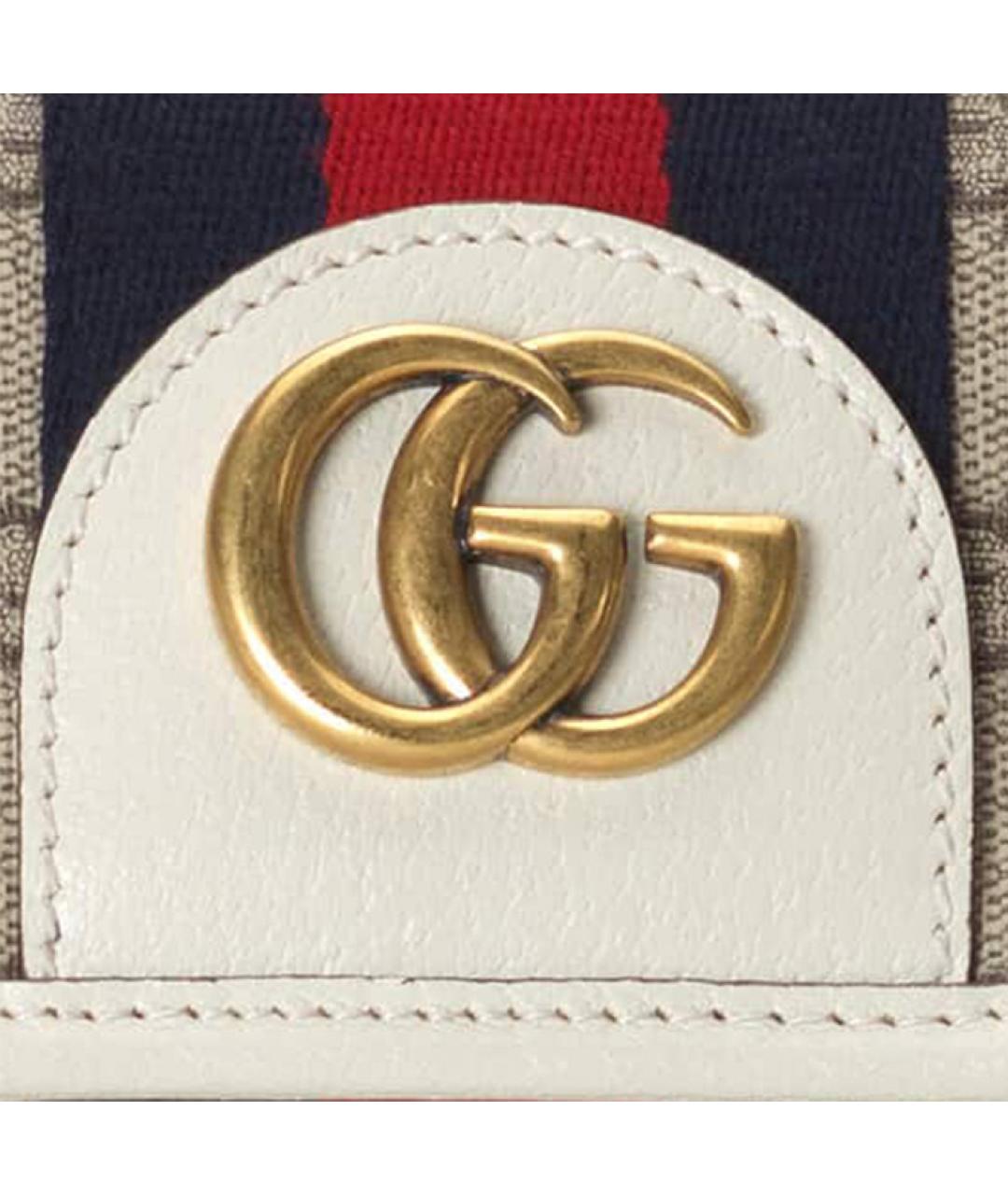 GUCCI Белая тканевая сумка на плечо, фото 8