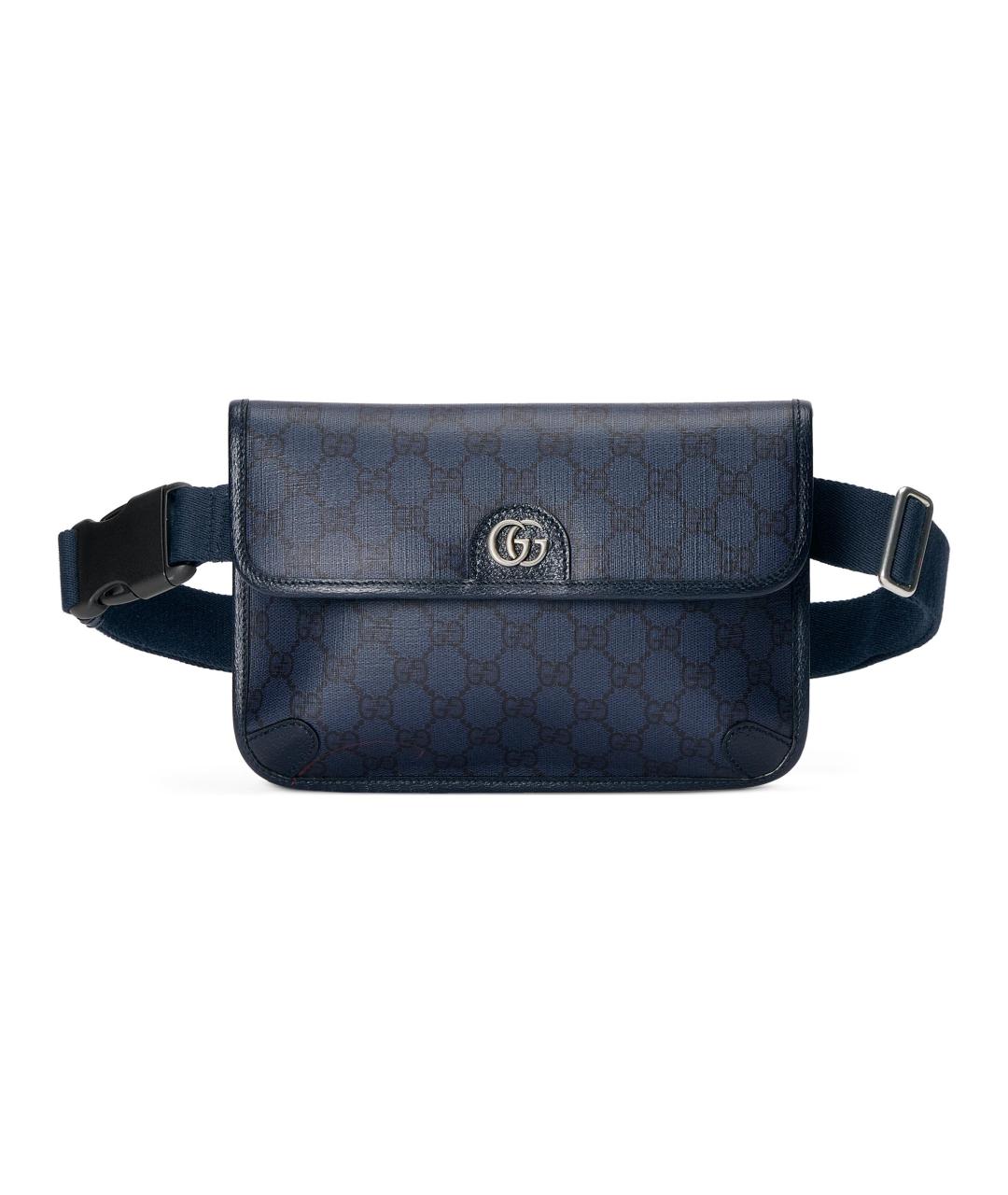 GUCCI Синяя кожаная сумка на плечо, фото 1