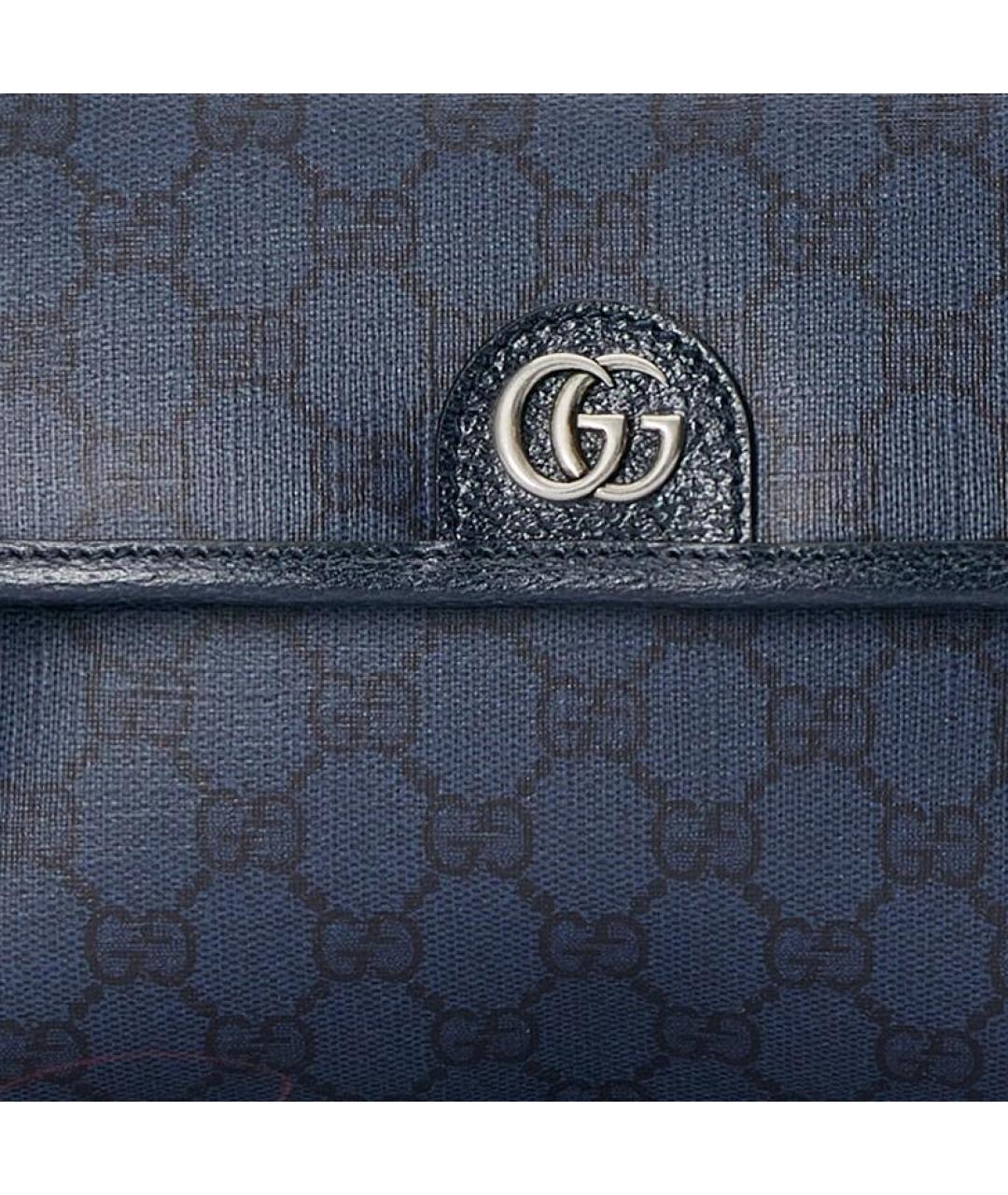 GUCCI Синяя кожаная сумка на плечо, фото 8