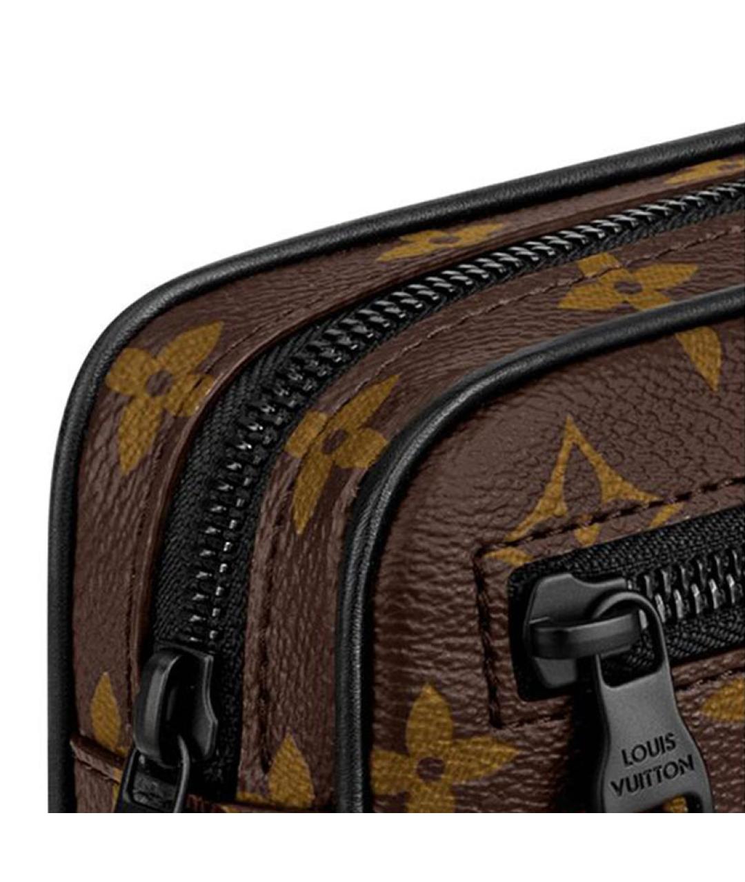 LOUIS VUITTON Коричневая кожаная папка для документов, фото 5