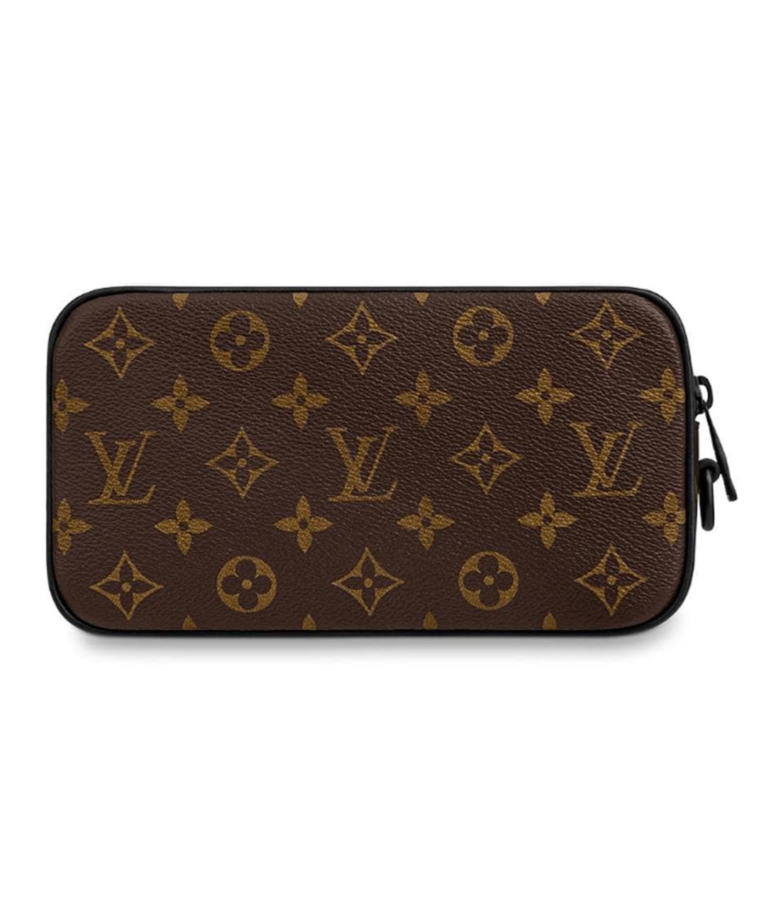 LOUIS VUITTON Коричневая кожаная папка для документов, фото 4
