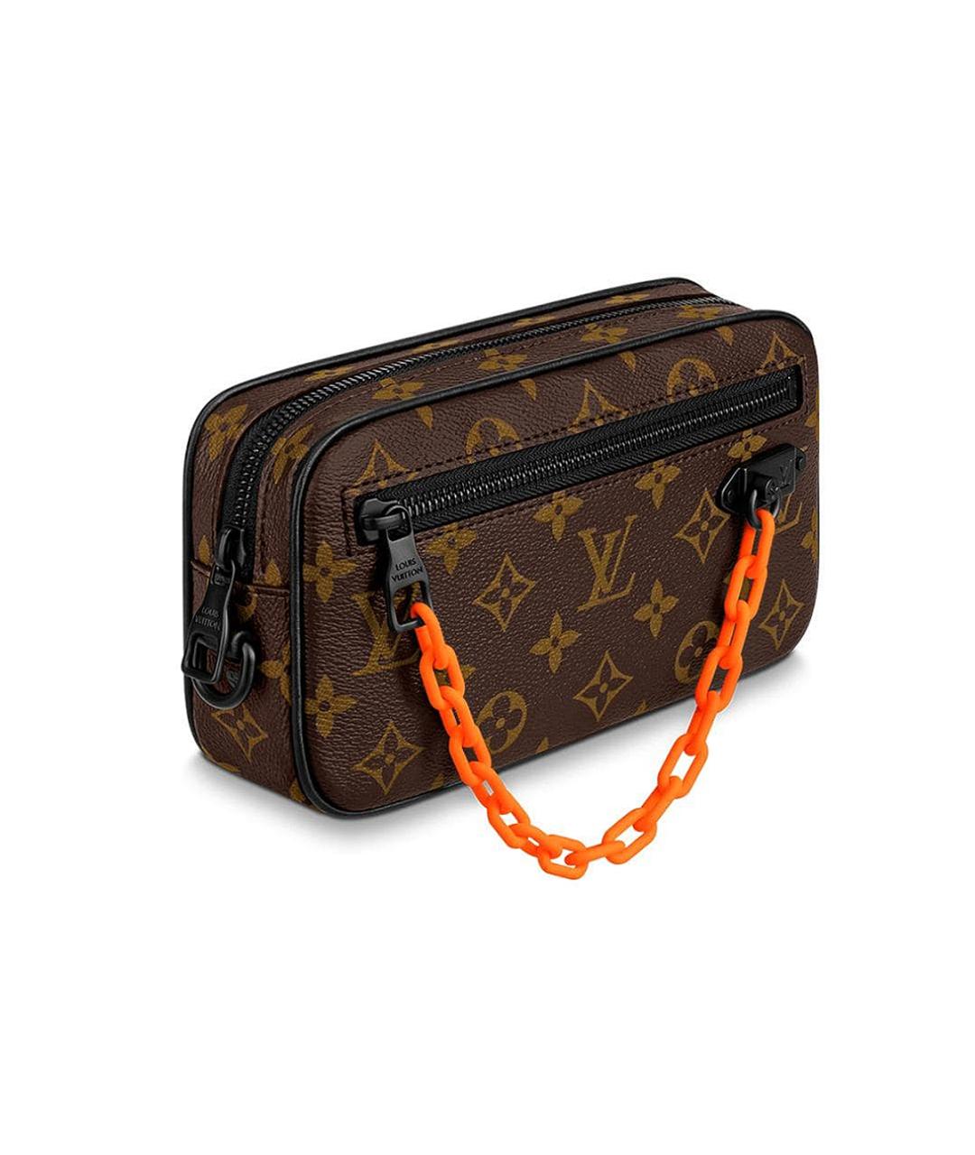 LOUIS VUITTON Коричневая кожаная папка для документов, фото 2