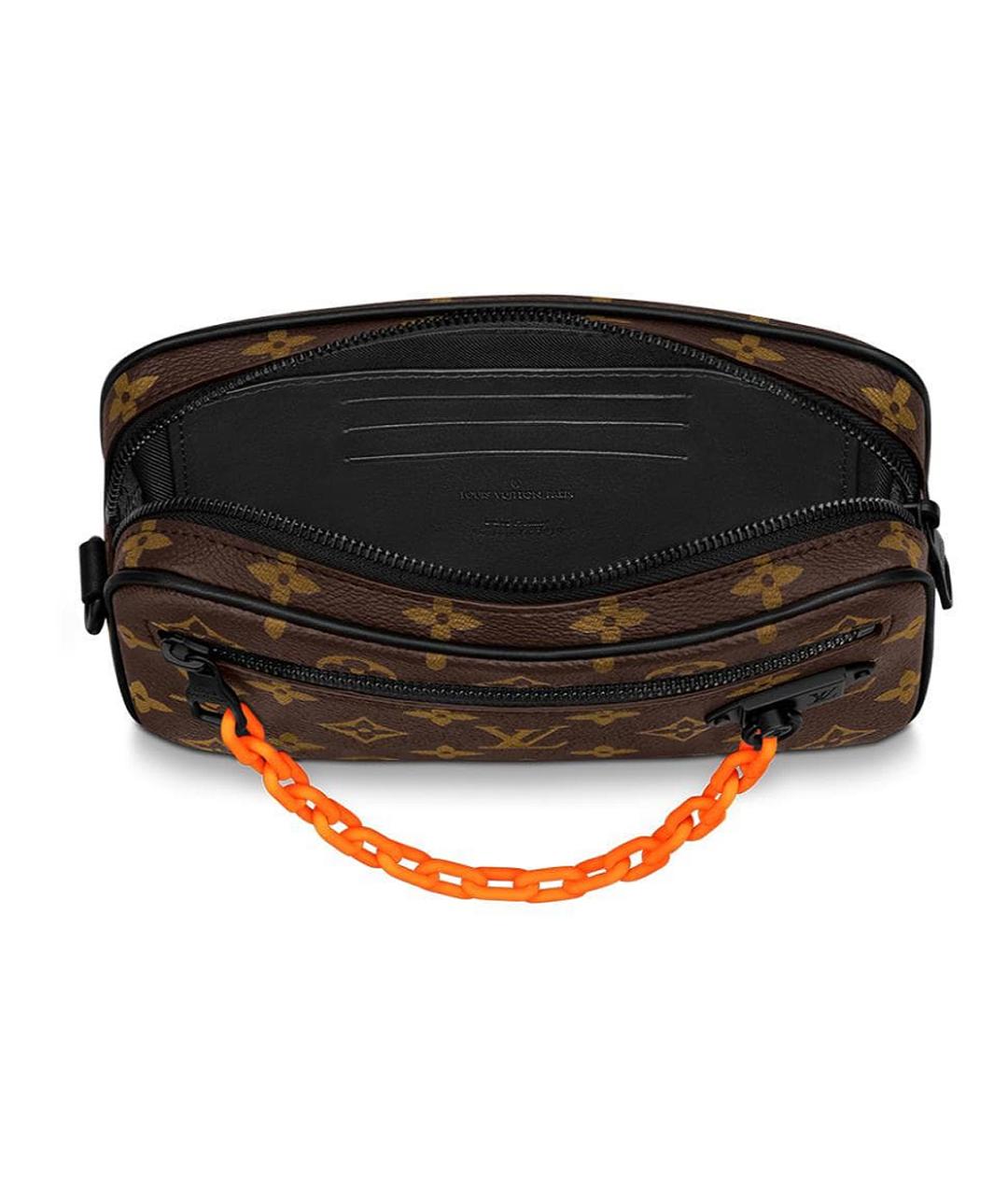 LOUIS VUITTON Коричневая кожаная папка для документов, фото 3