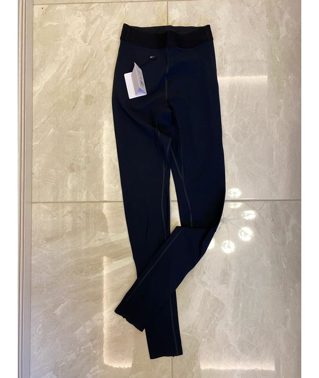 CELINE PRE-OWNED Темно-синие полиамидовые брюки узкие, фото 6