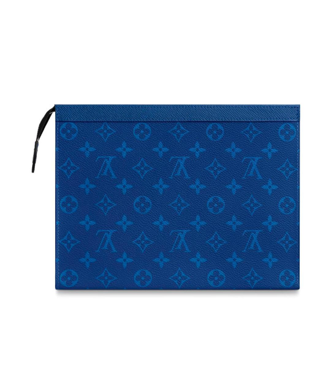 LOUIS VUITTON Синяя кожаная папка для документов, фото 1