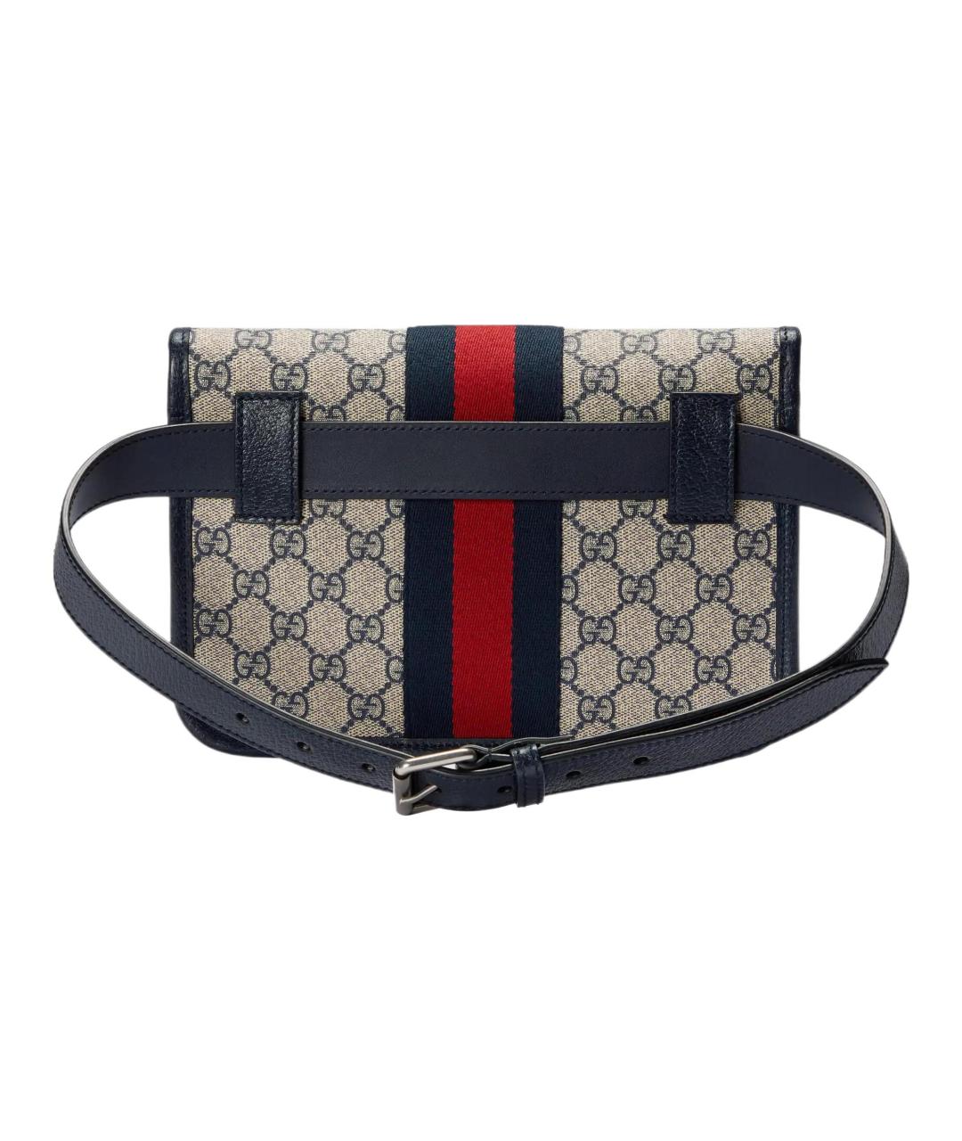 GUCCI Синяя тканевая сумка на плечо, фото 4