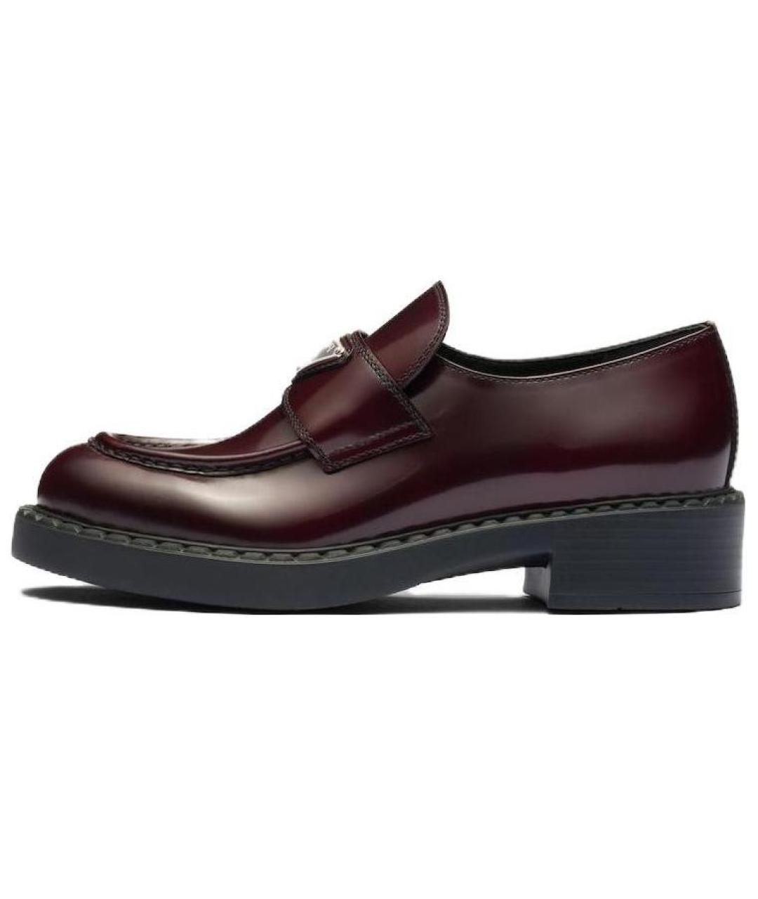 PRADA Коричневые кожаные лоферы, фото 2