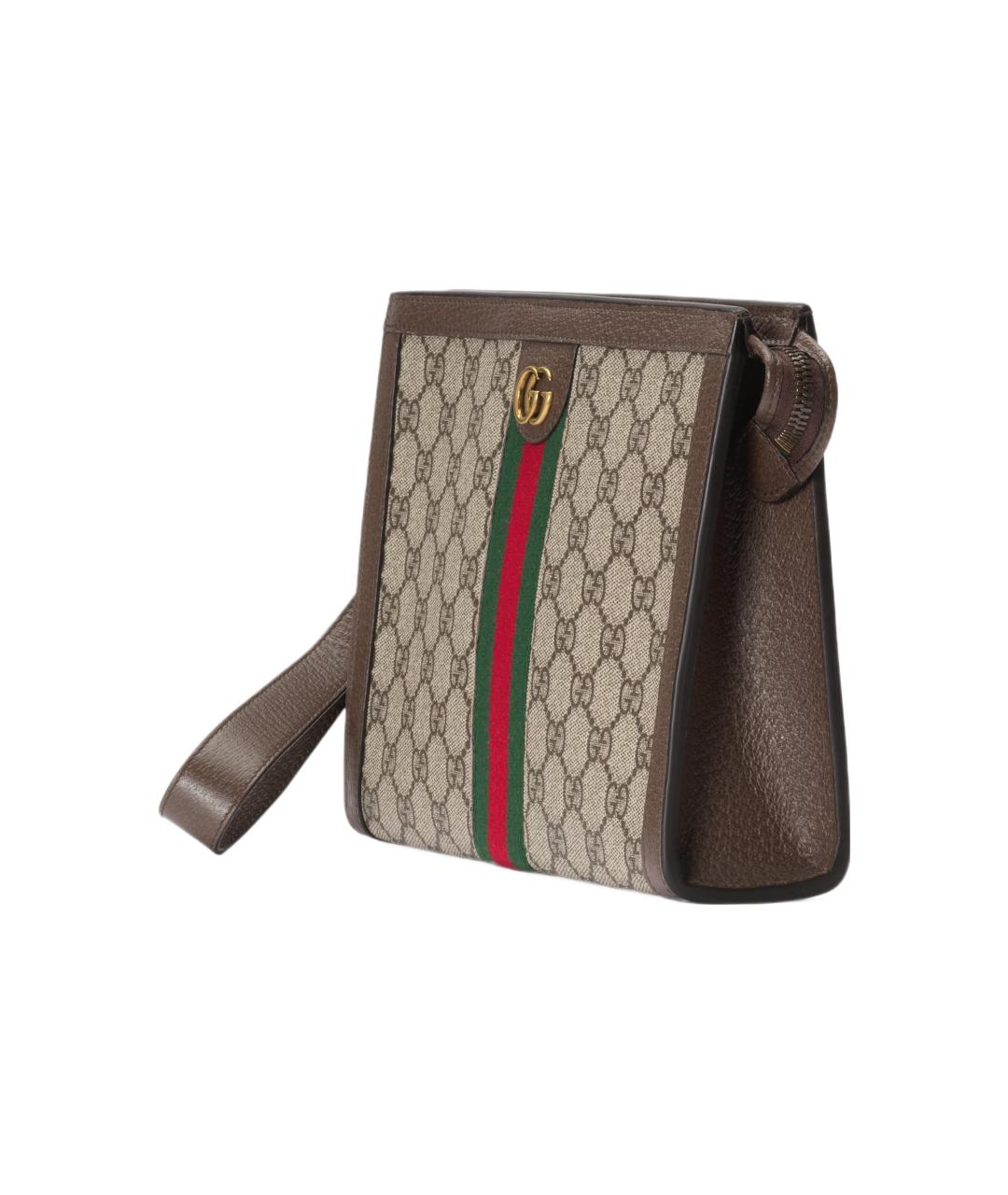 GUCCI Бежевая тканевая папка для документов, фото 2