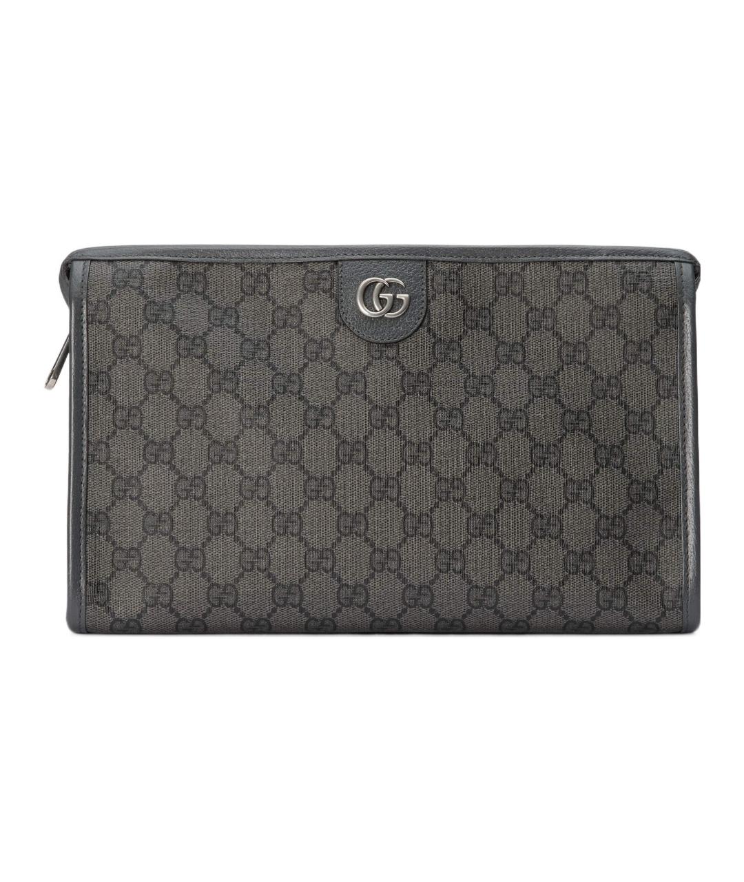 GUCCI Серая тканевая папка для документов, фото 1