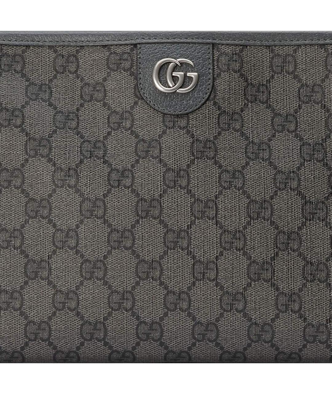GUCCI Серая тканевая папка для документов, фото 8