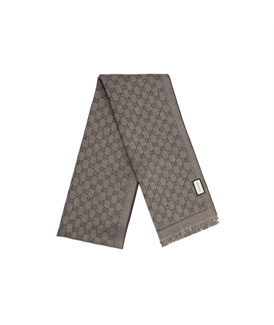 GUCCI Бежевый шерстяной шарф, фото 1