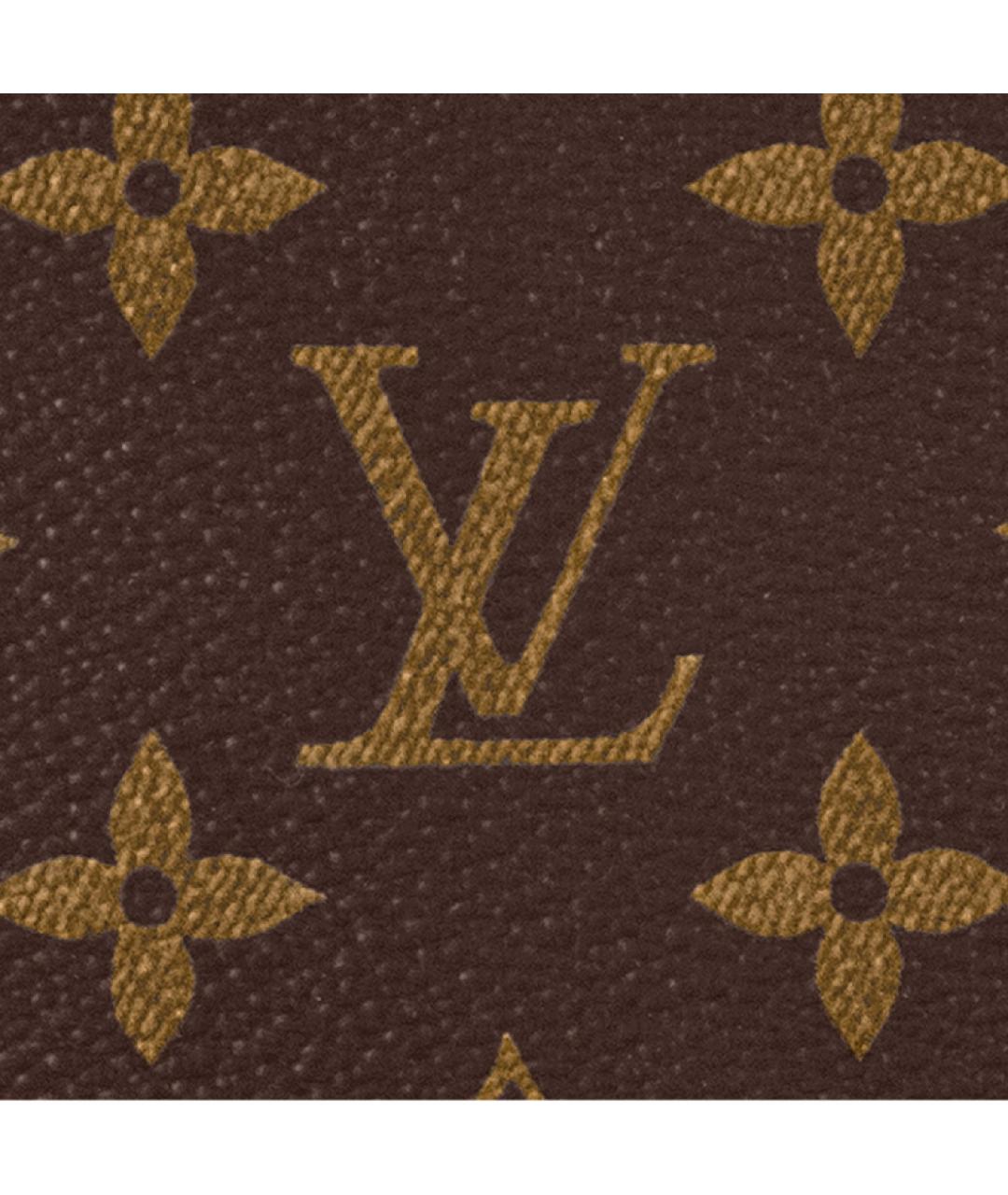 LOUIS VUITTON Коричневая кожаная папка для документов, фото 6