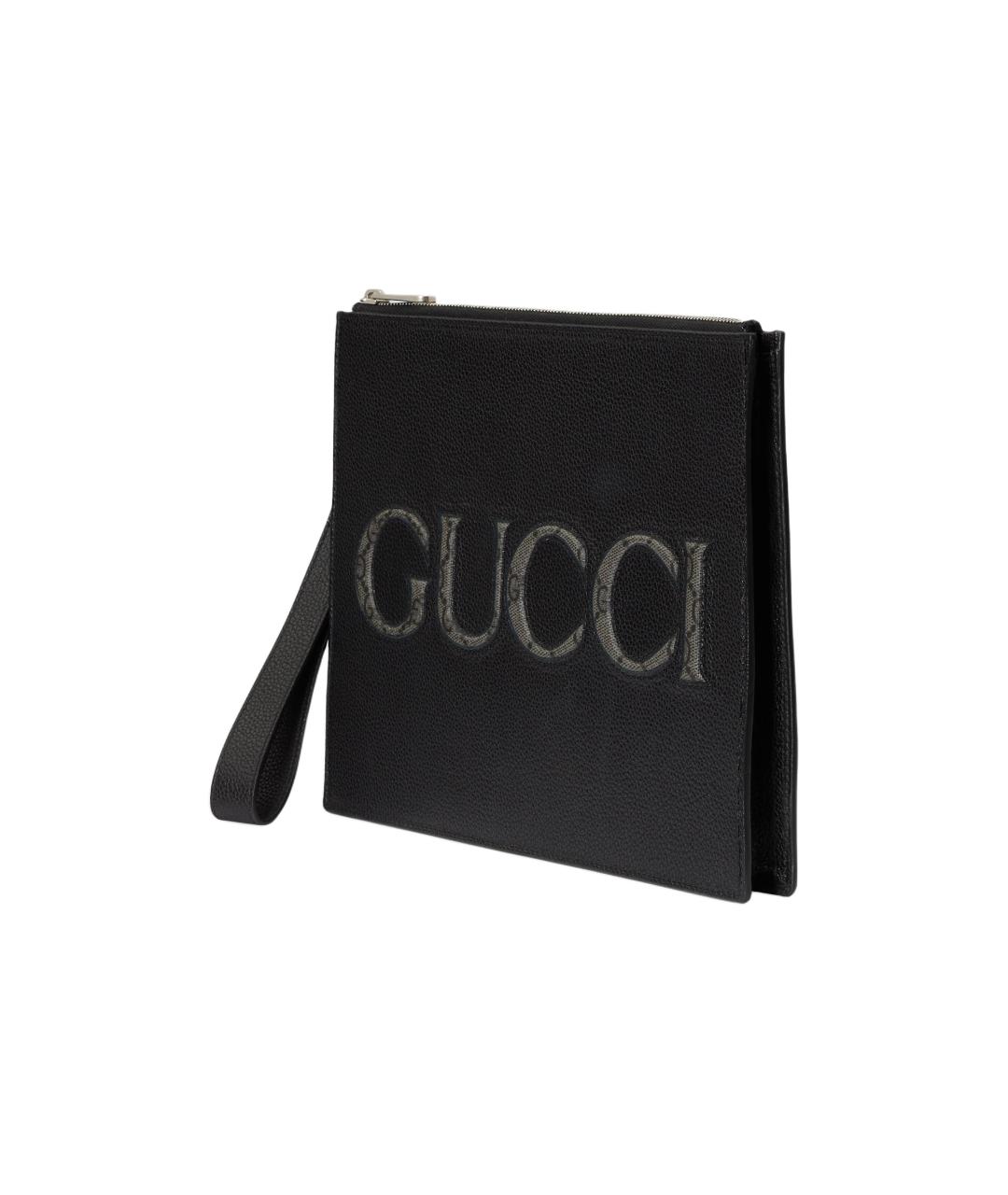 GUCCI Черная кожаная папка для документов, фото 2