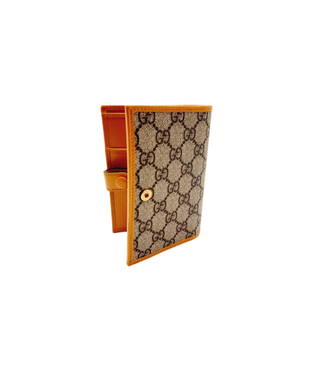 GUCCI Оранжевый кожаный кошелек, фото 2
