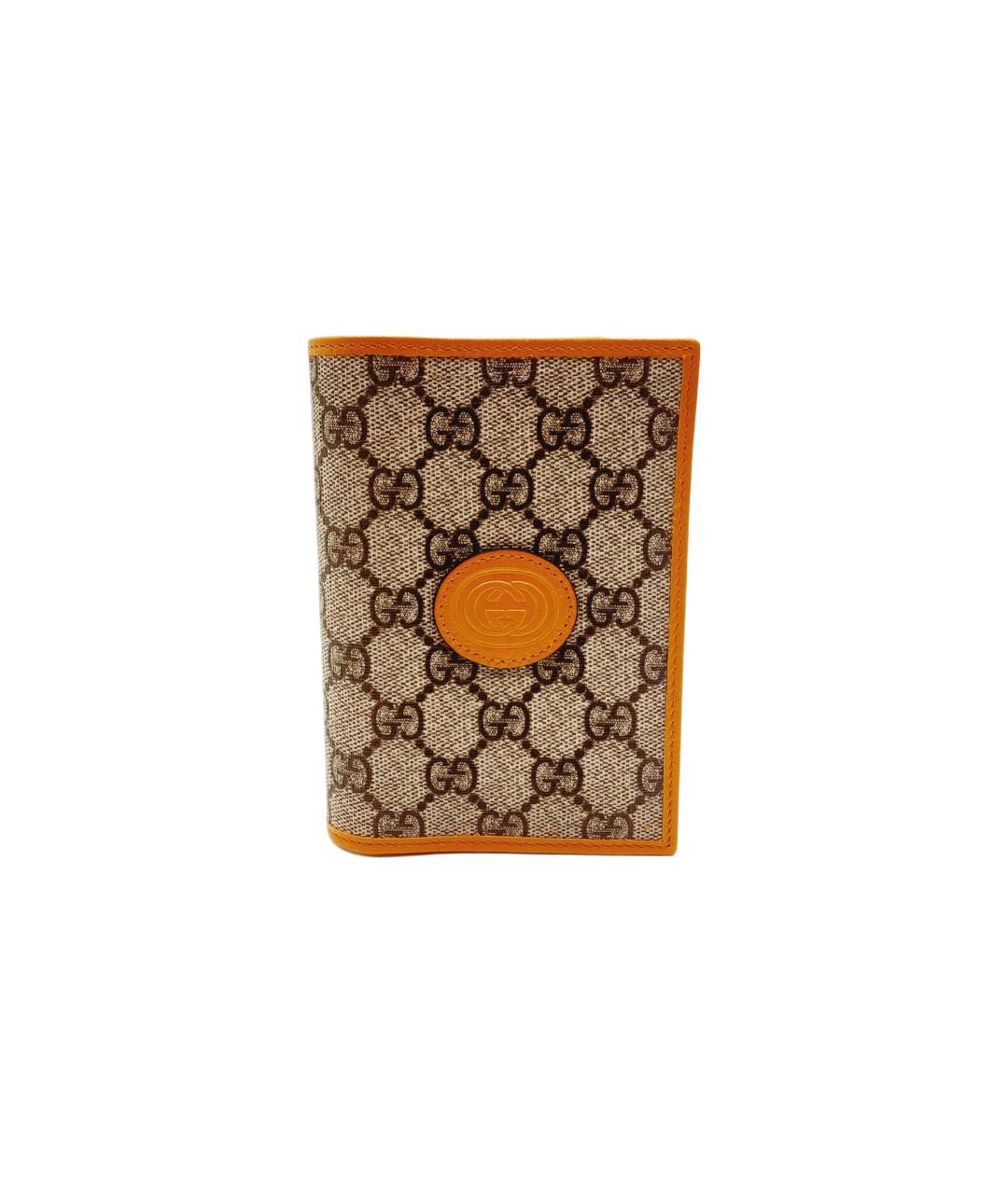 GUCCI Оранжевый кожаный кошелек, фото 1