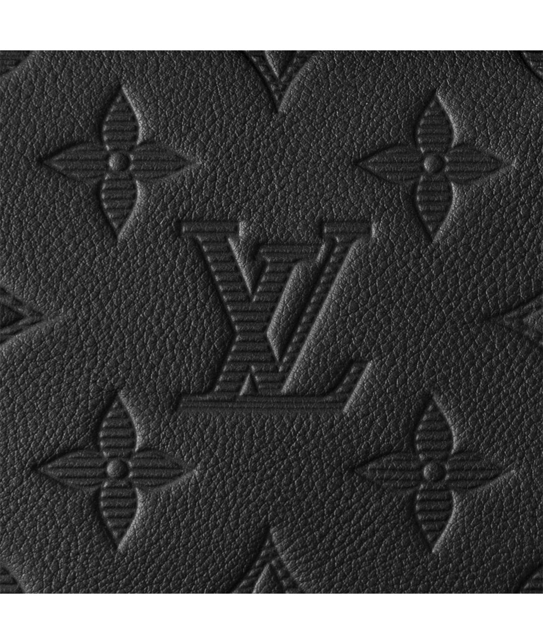 LOUIS VUITTON Черная кожаная папка для документов, фото 5