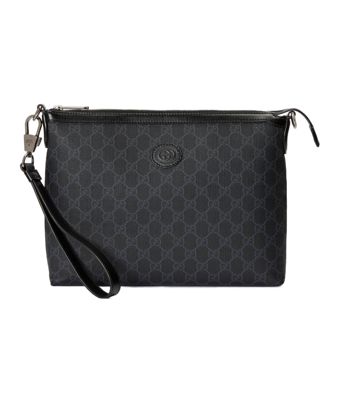 GUCCI Черная кожаная папка для документов, фото 1