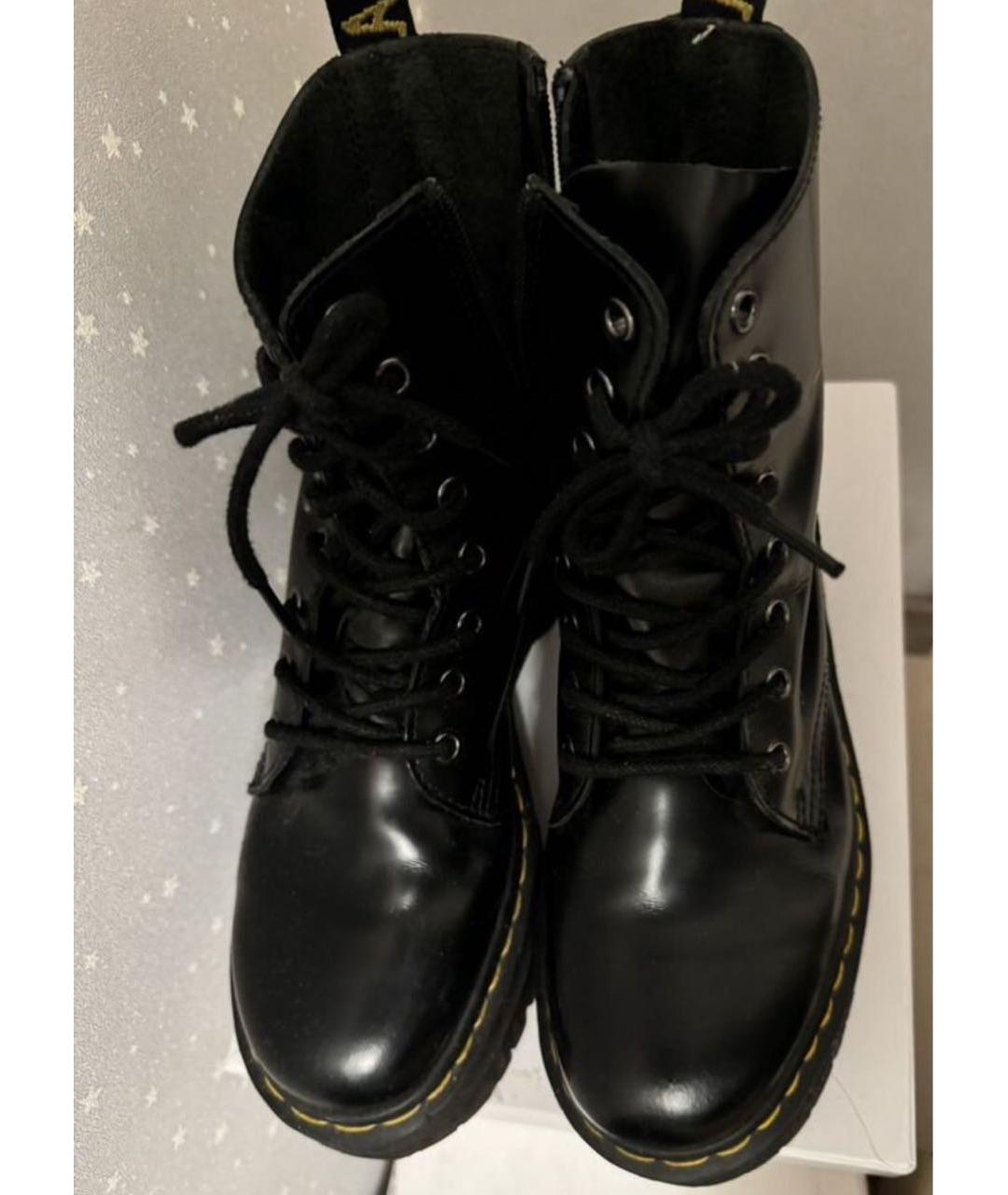 DR. MARTENS Черные кожаные ботинки, фото 2