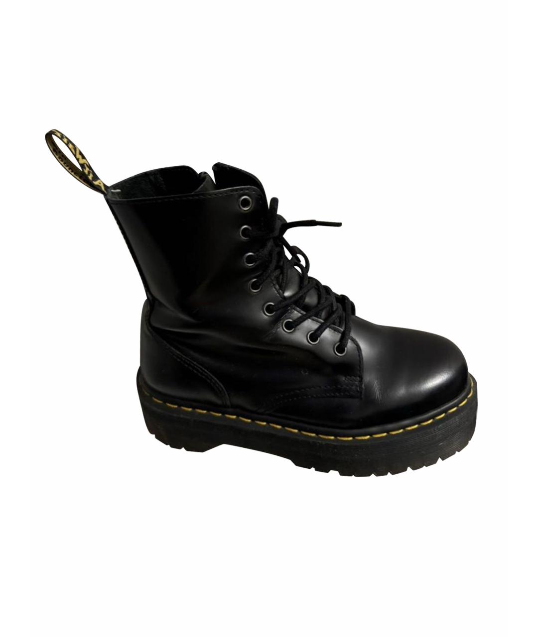 DR. MARTENS Черные кожаные ботинки, фото 1