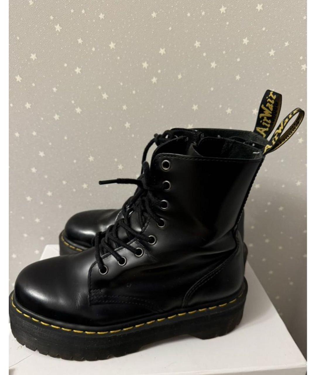 DR. MARTENS Черные кожаные ботинки, фото 4