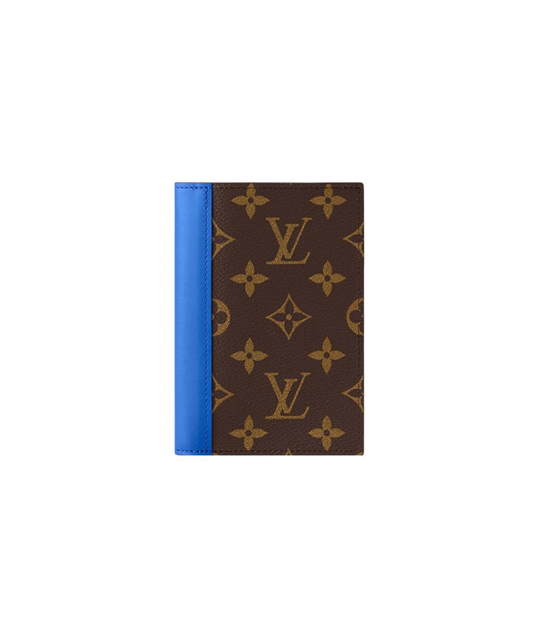 LOUIS VUITTON Коричневый кожаный кошелек, фото 1