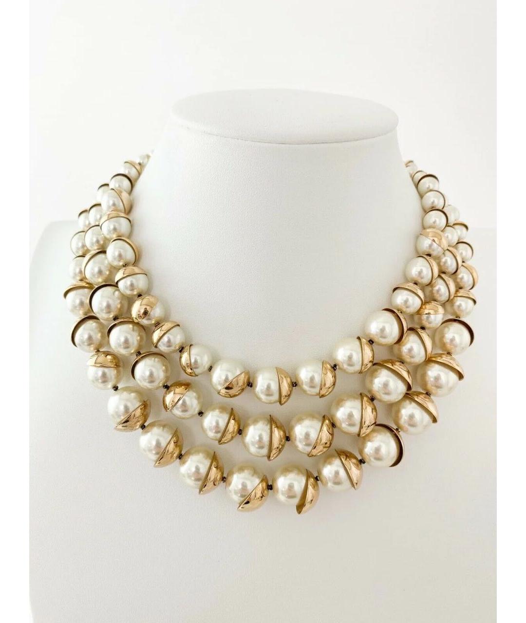 CHRISTIAN DIOR Позолоченное колье, фото 8