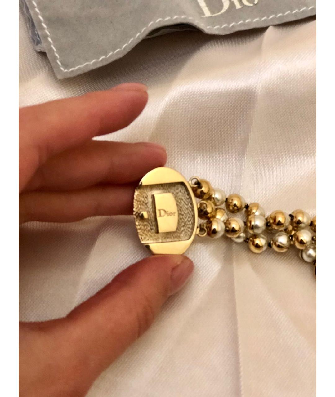 CHRISTIAN DIOR Позолоченное колье, фото 4