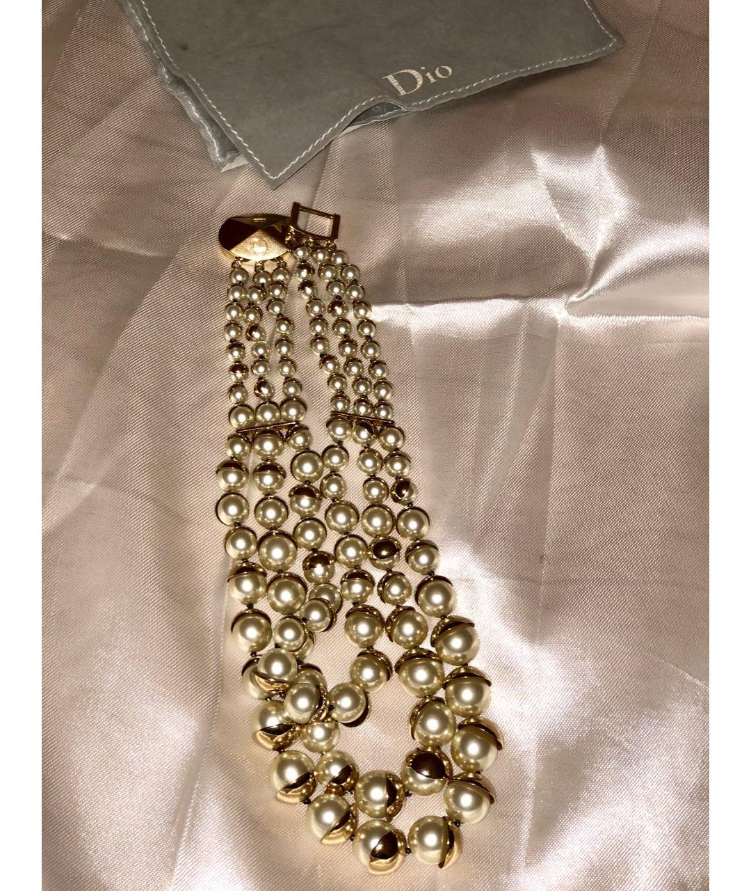 CHRISTIAN DIOR Позолоченное колье, фото 3