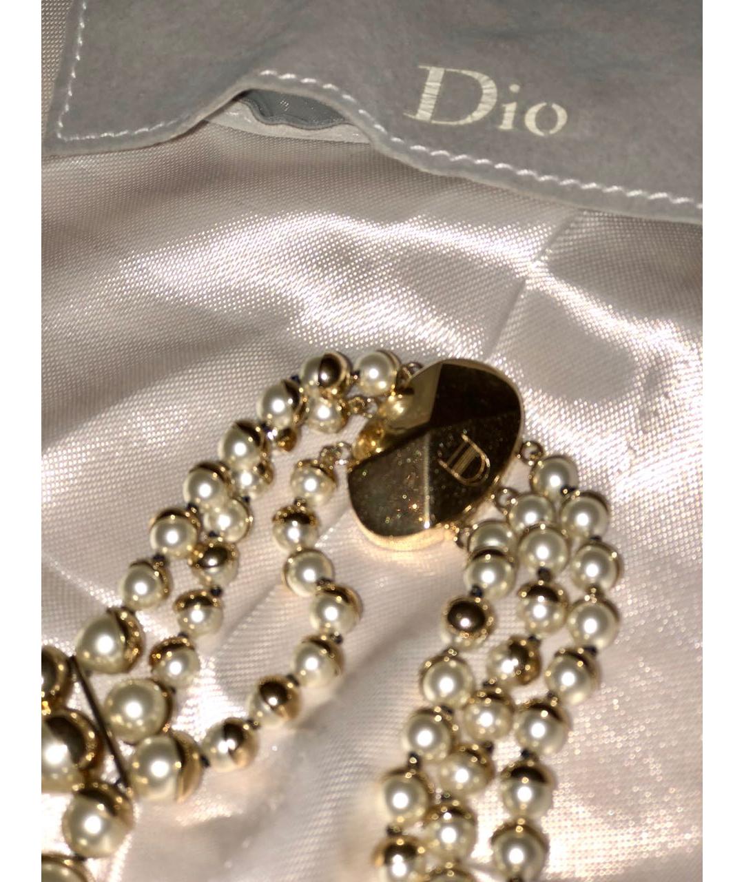 CHRISTIAN DIOR Позолоченное колье, фото 2