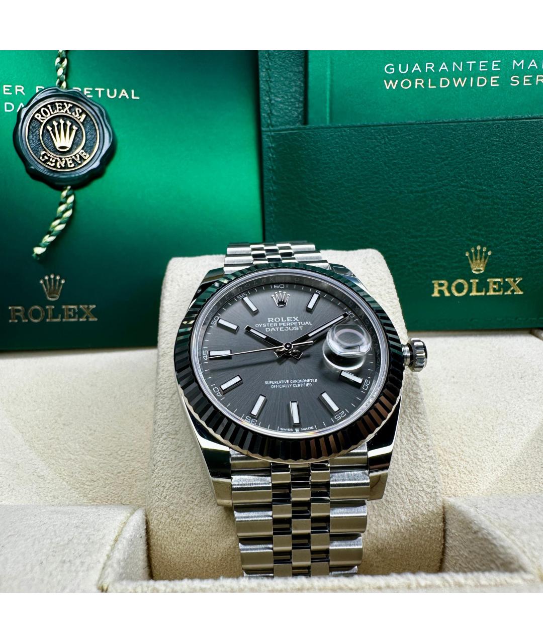 ROLEX Часы из белого золота, фото 2