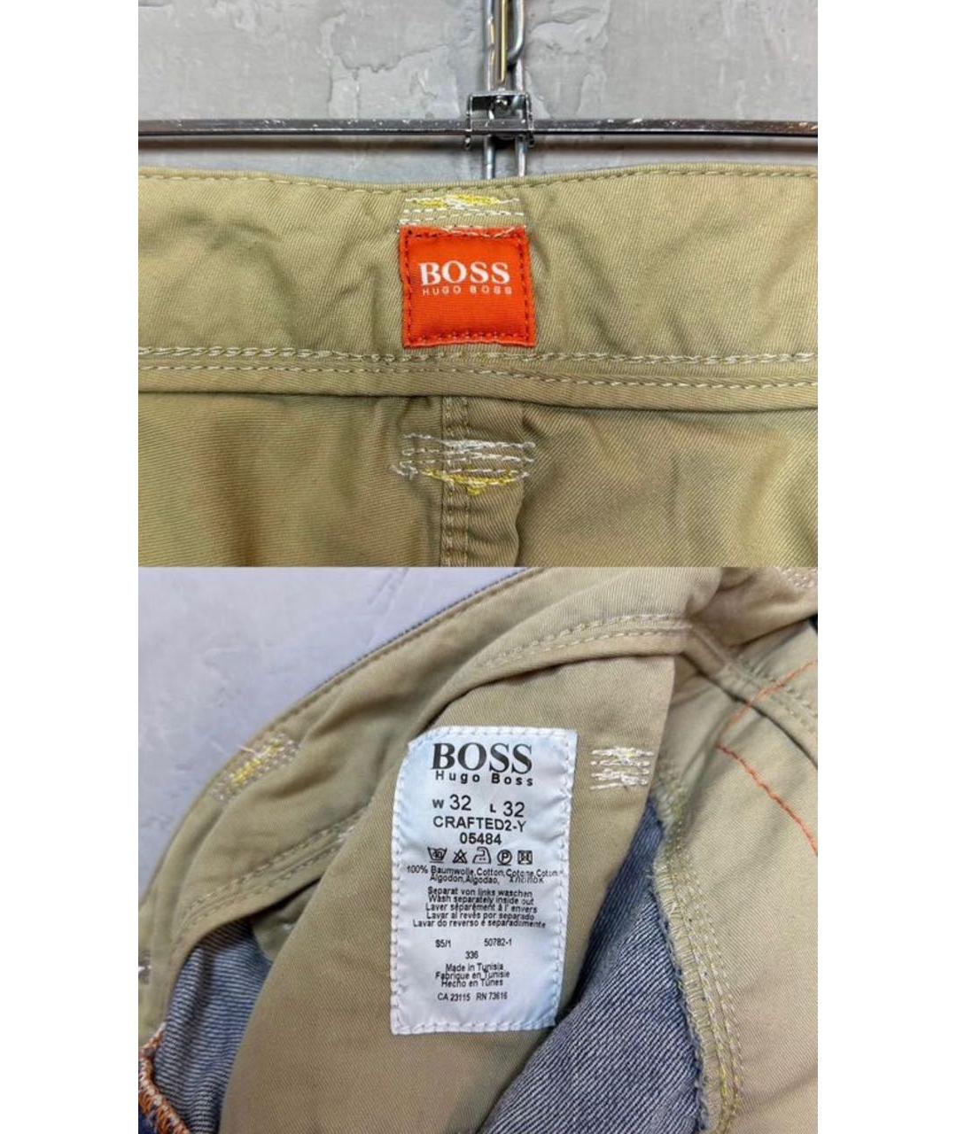 HUGO BOSS Синие хлопковые прямые джинсы, фото 8