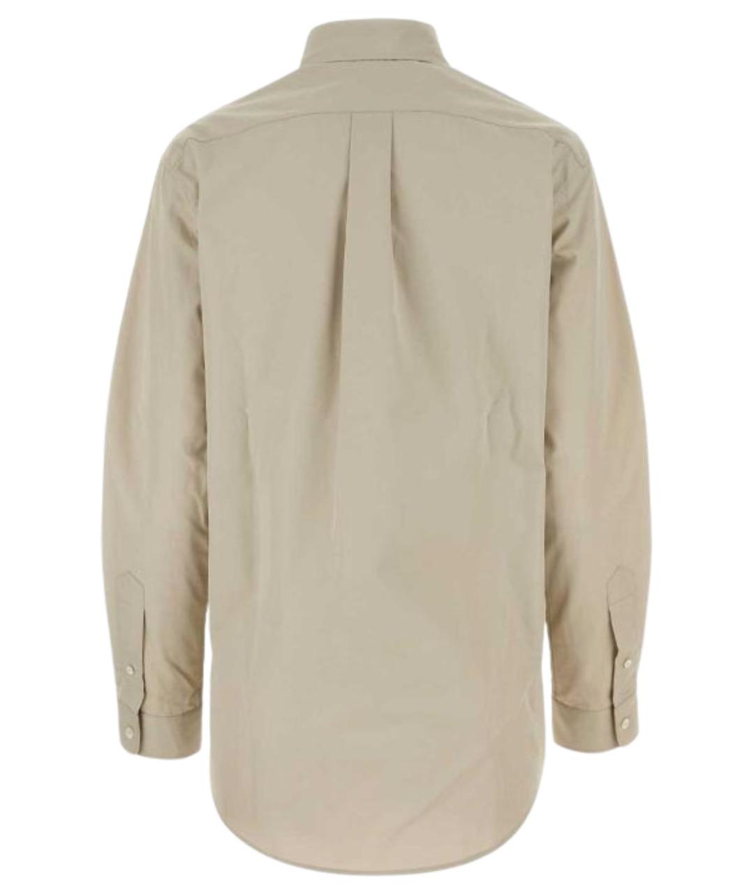 MIU MIU Бежевая хлопковая рубашка, фото 2