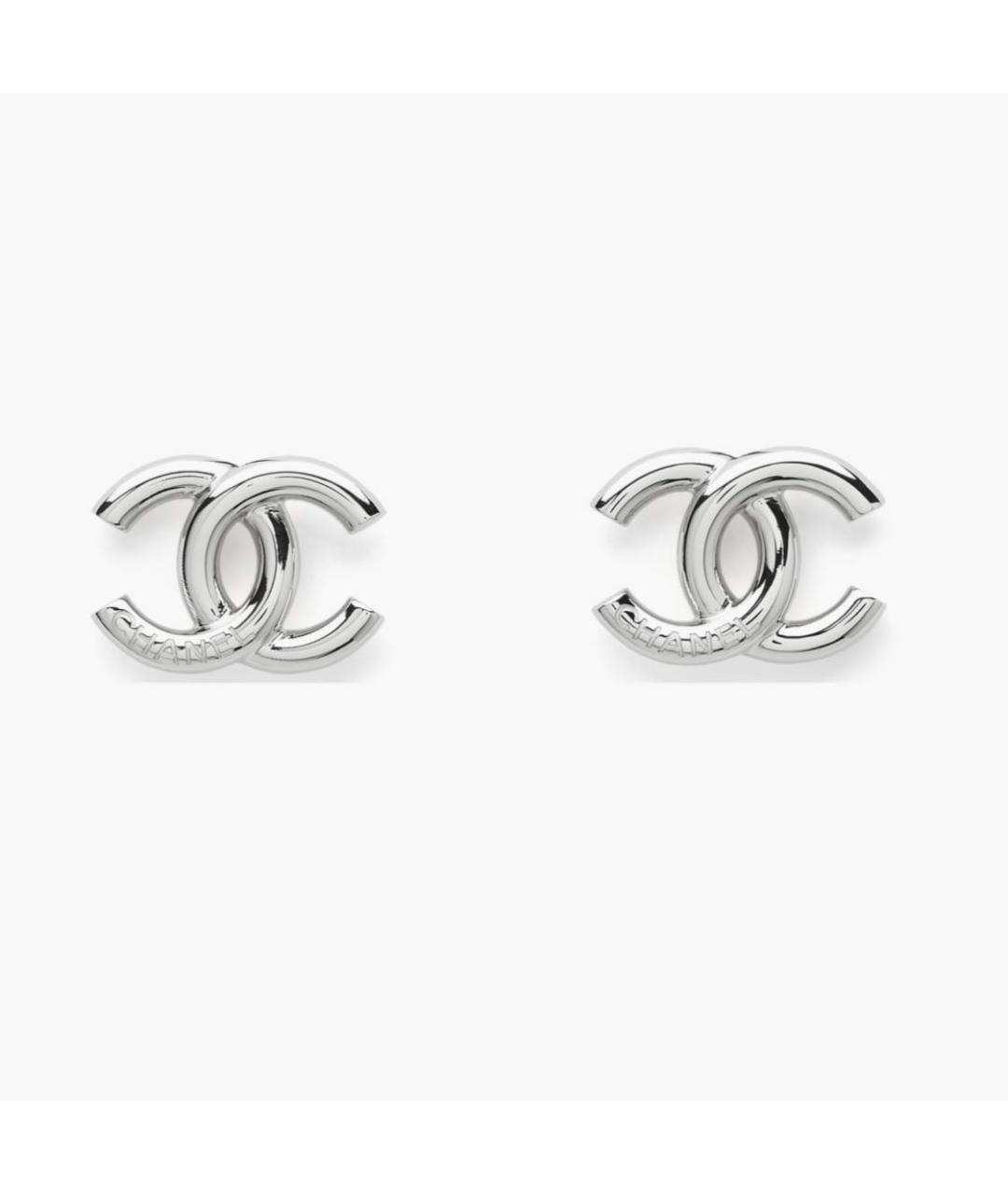 CHANEL Серебряные серьги, фото 2