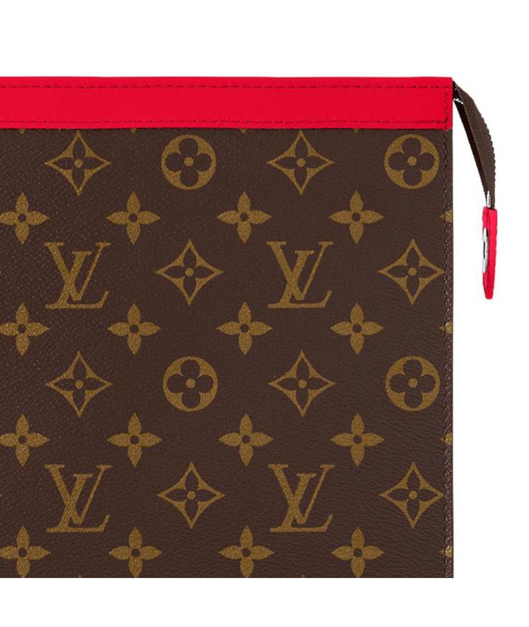 LOUIS VUITTON Красная кожаная папка для документов, фото 5