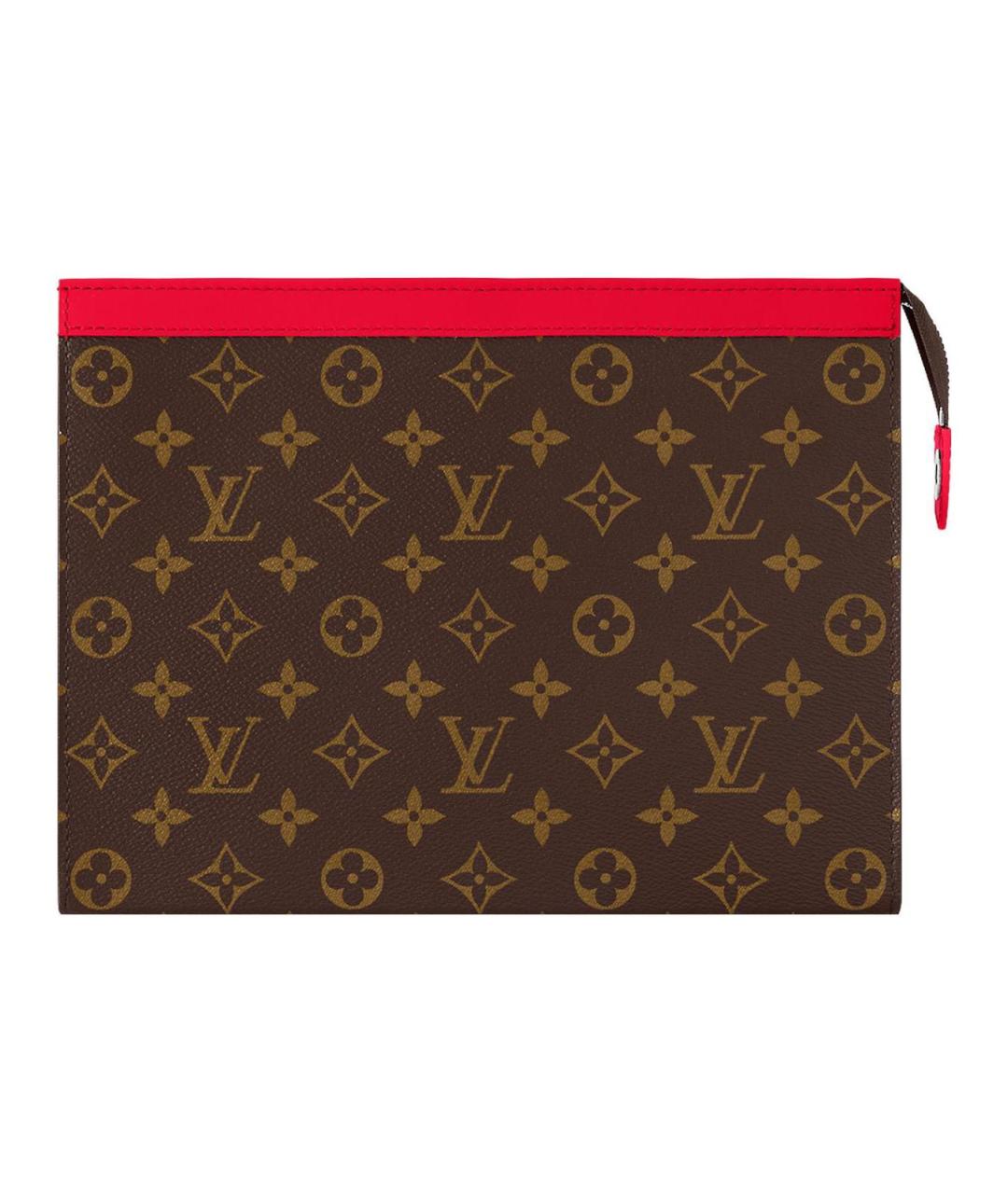 LOUIS VUITTON Красная кожаная папка для документов, фото 3
