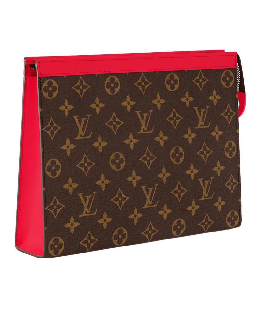 LOUIS VUITTON Красная кожаная папка для документов, фото 2