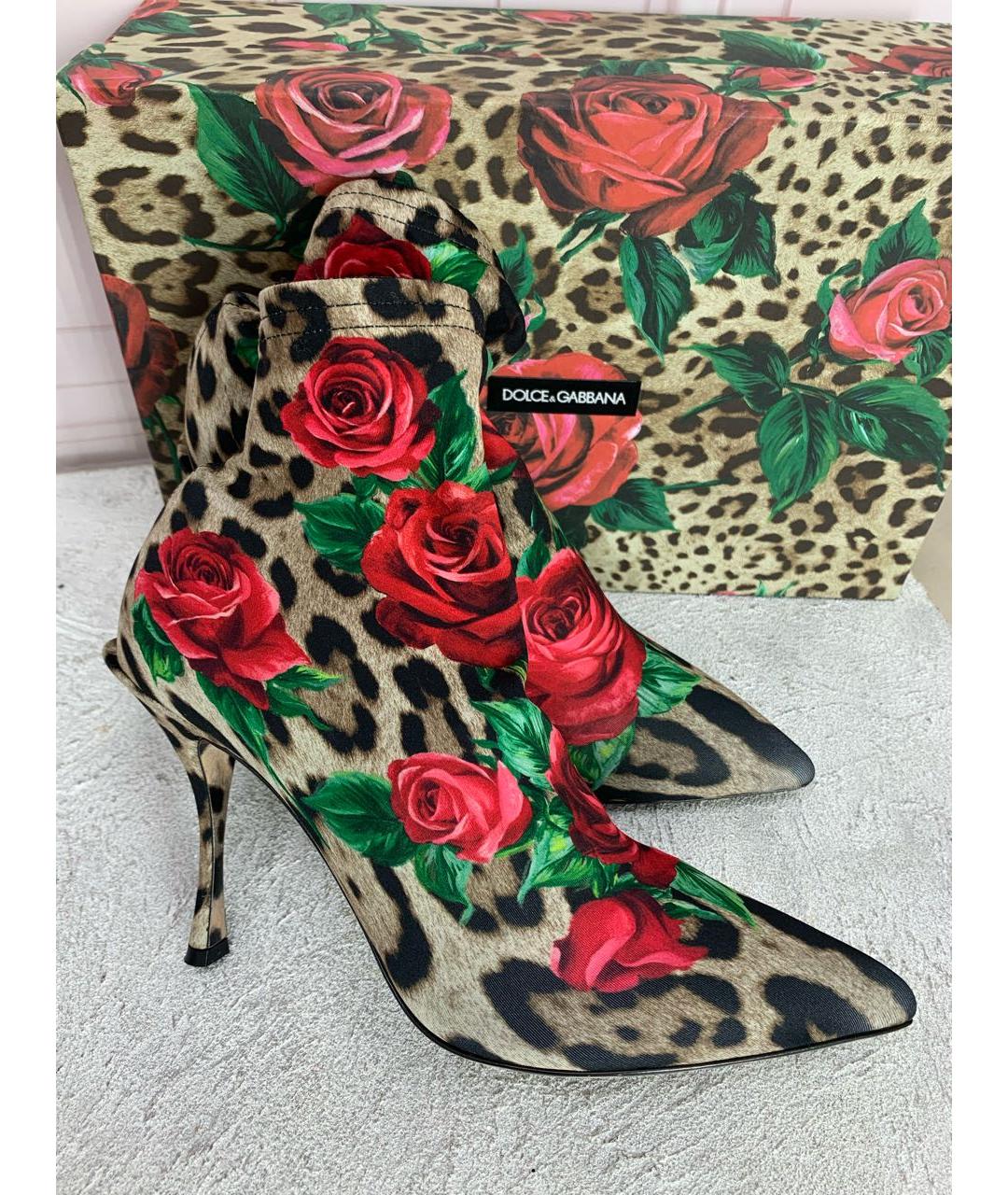 DOLCE&GABBANA Мульти неопреновые ботильоны, фото 6