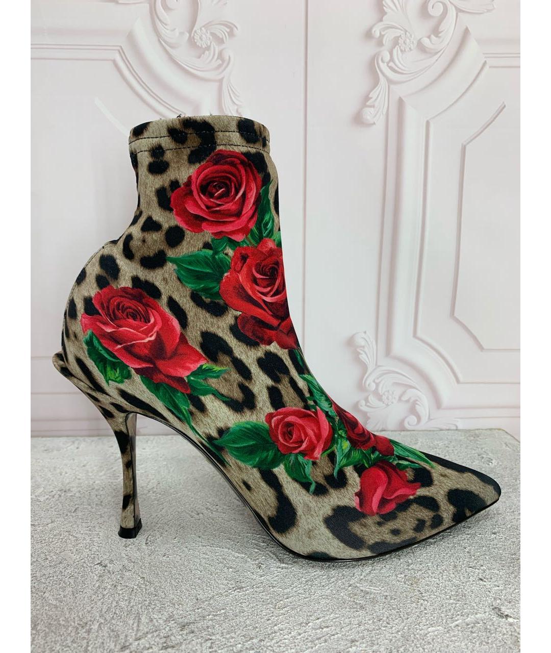 DOLCE&GABBANA Мульти неопреновые ботильоны, фото 9