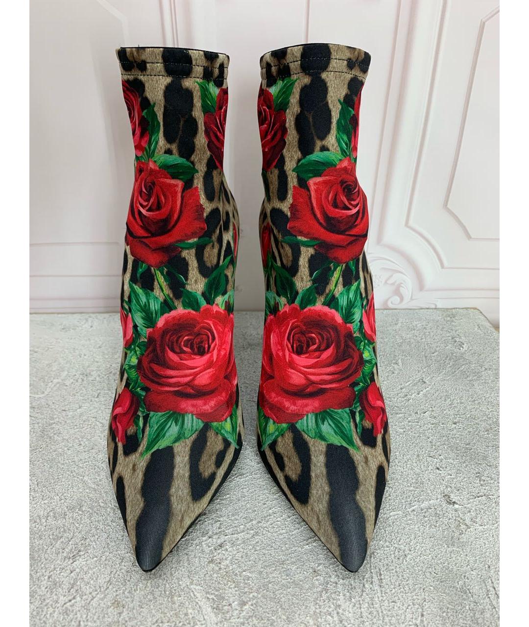 DOLCE&GABBANA Мульти неопреновые ботильоны, фото 2