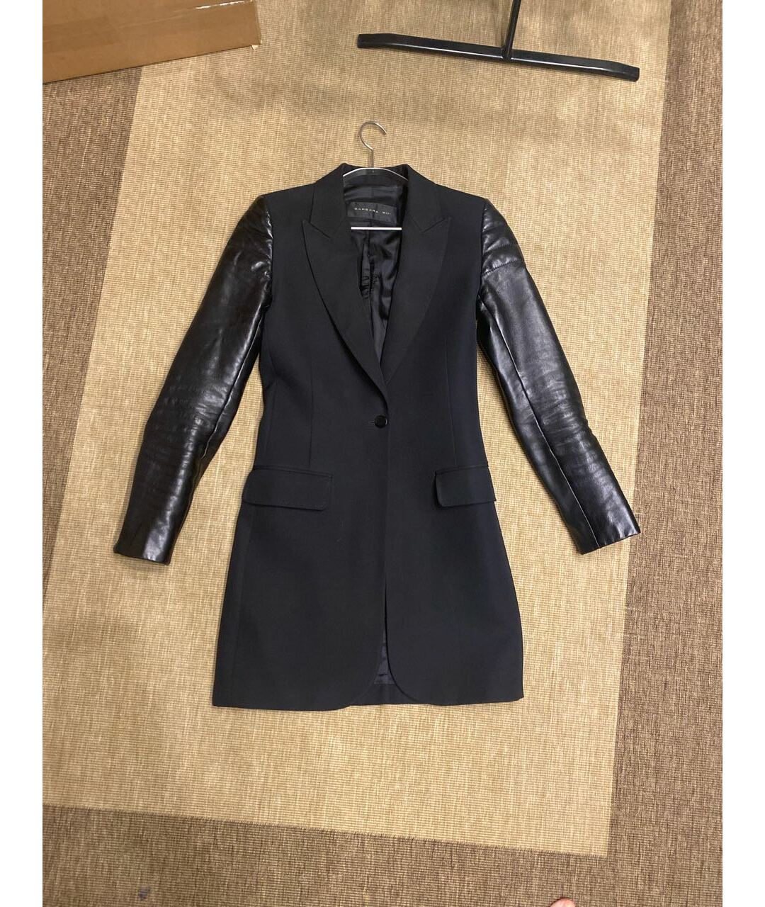 BARBARA BUI Черный шерстяной жакет/пиджак, фото 7