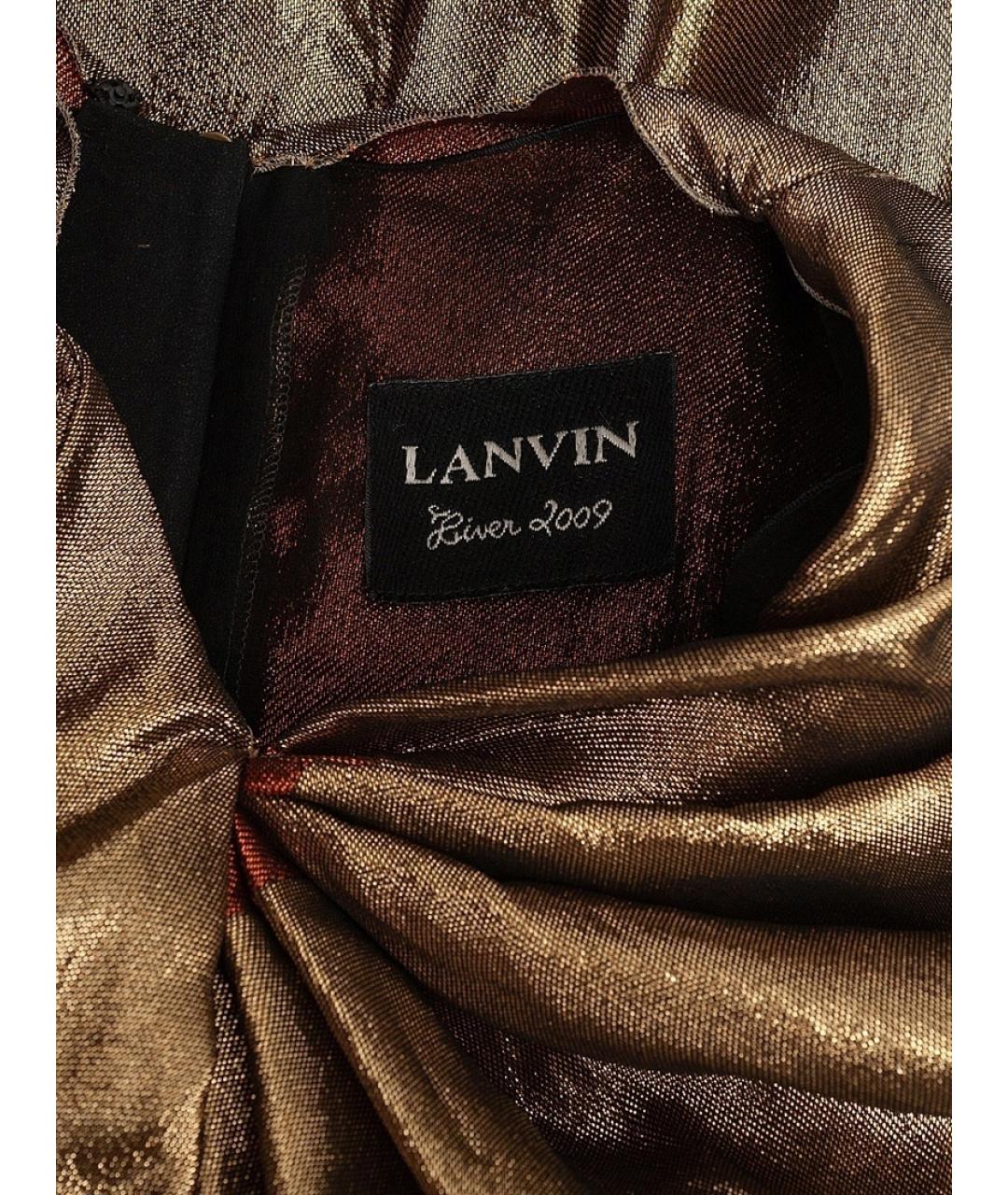 LANVIN Золотое вечернее платье, фото 3