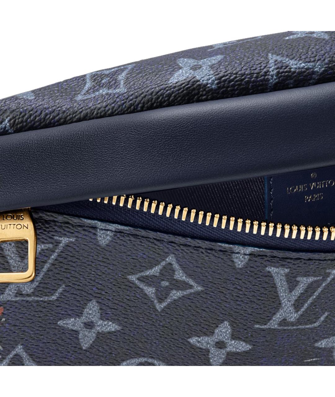 LOUIS VUITTON Черная кожаная поясная сумка, фото 5