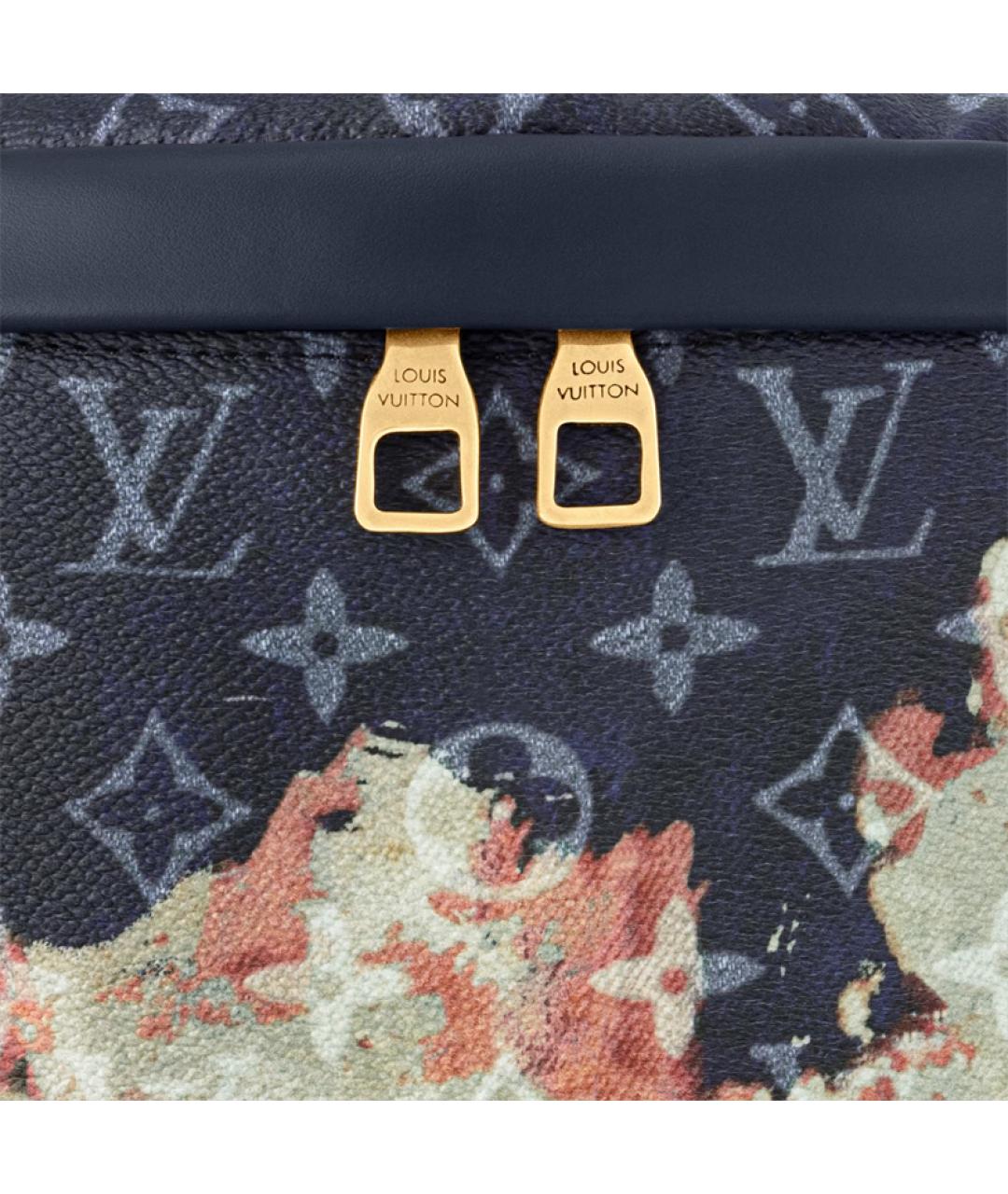 LOUIS VUITTON Черная кожаная поясная сумка, фото 6