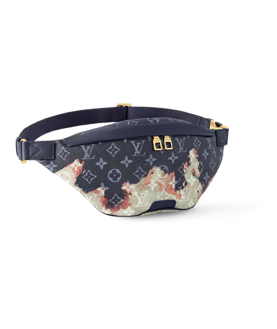 LOUIS VUITTON Черная кожаная поясная сумка, фото 2