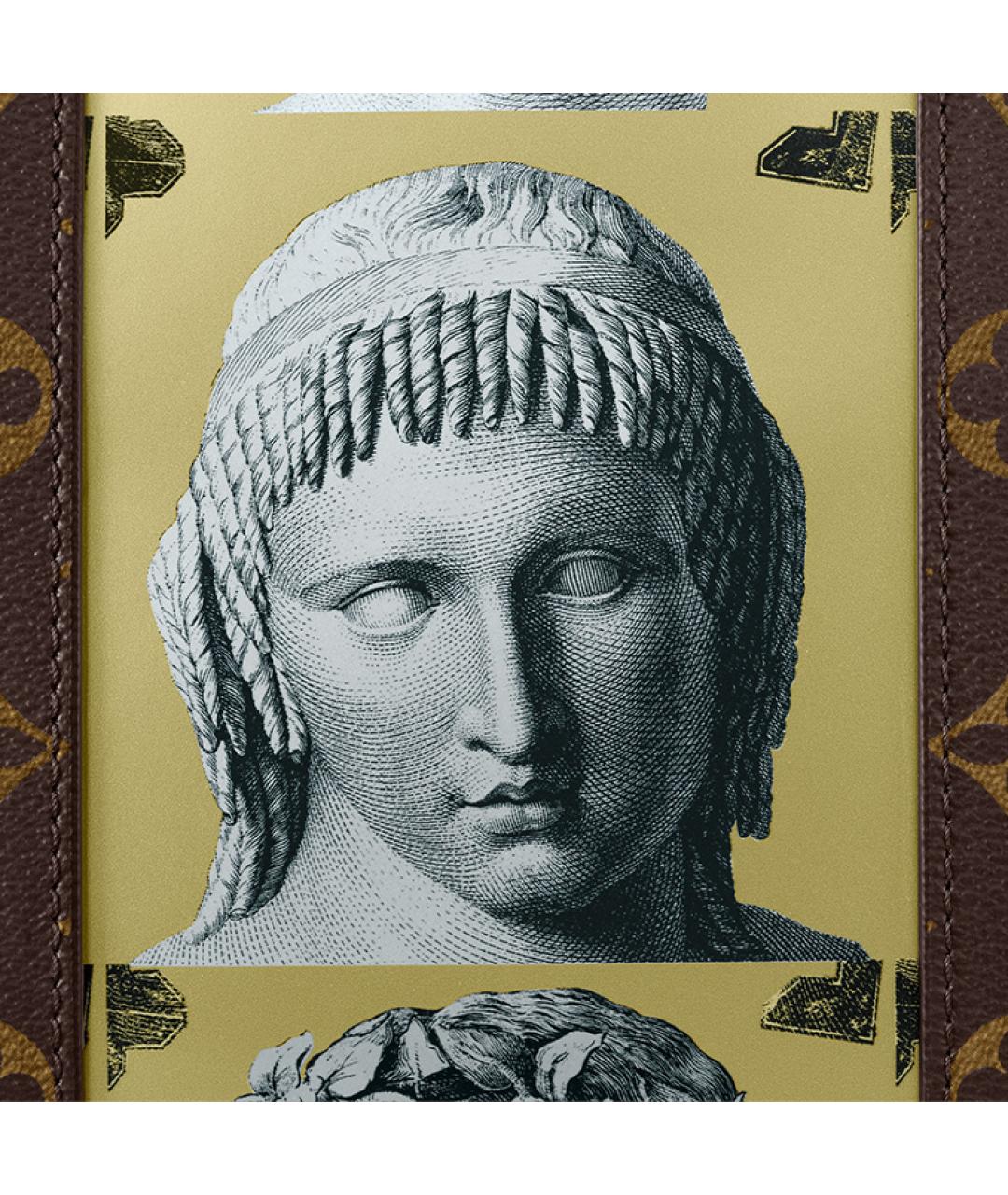 LOUIS VUITTON Бежевая кожаная дорожная/спортивная сумка, фото 6