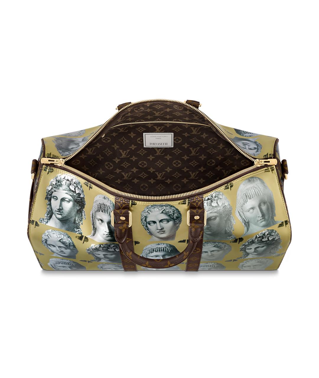 LOUIS VUITTON Бежевая кожаная дорожная/спортивная сумка, фото 5