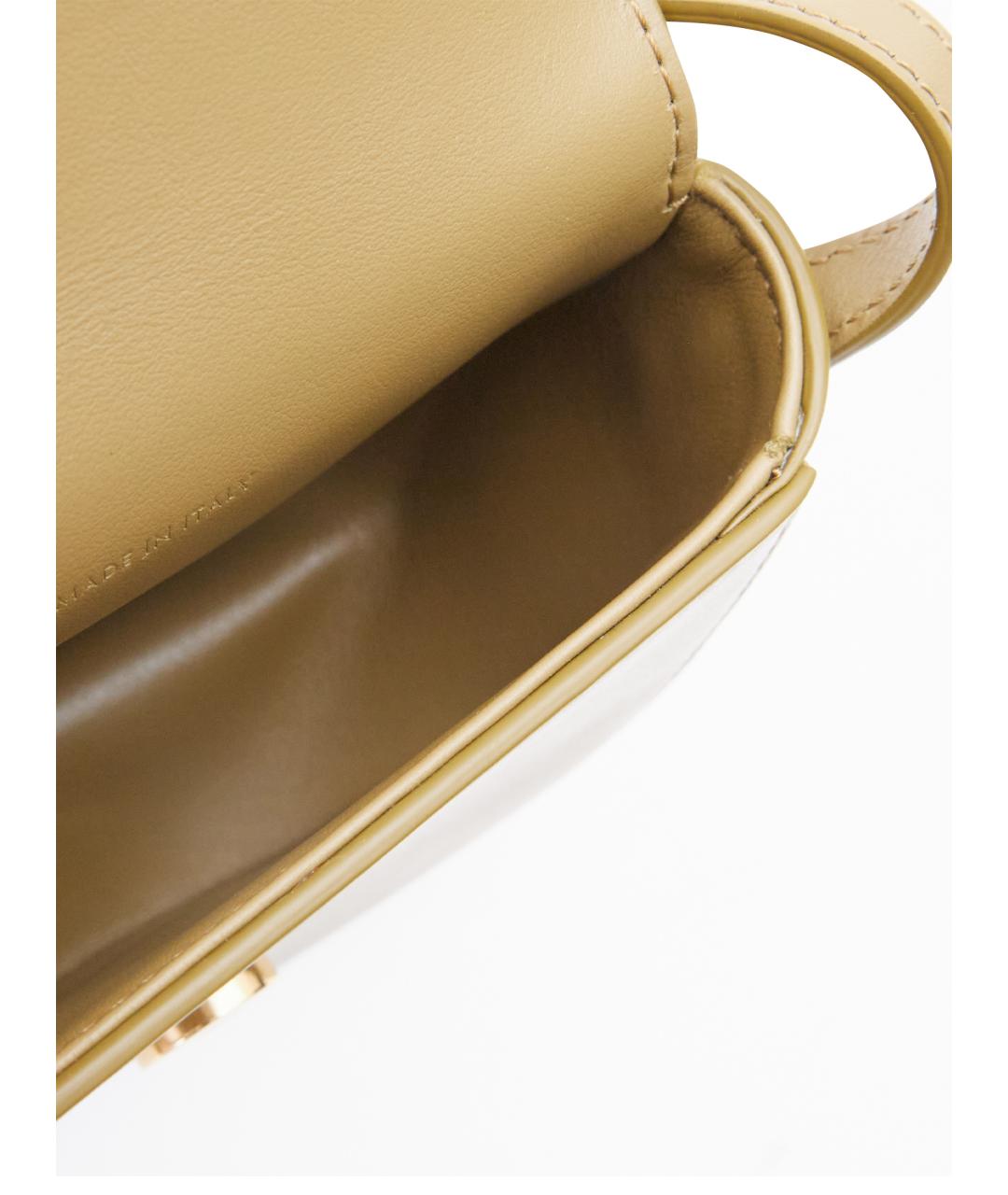 CELINE Хаки кожаная сумка через плечо, фото 9