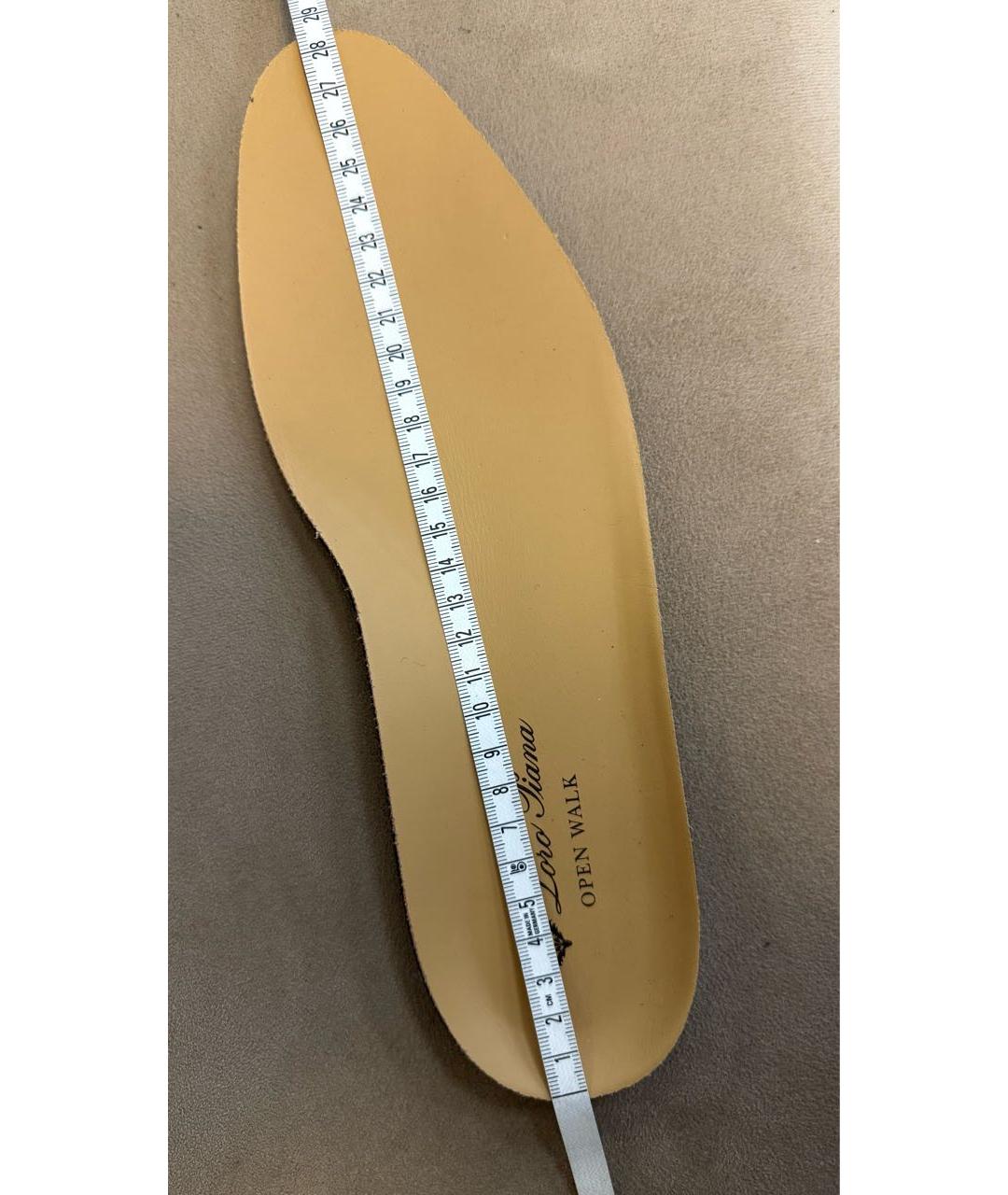 LORO PIANA Хаки замшевые лоферы, фото 7